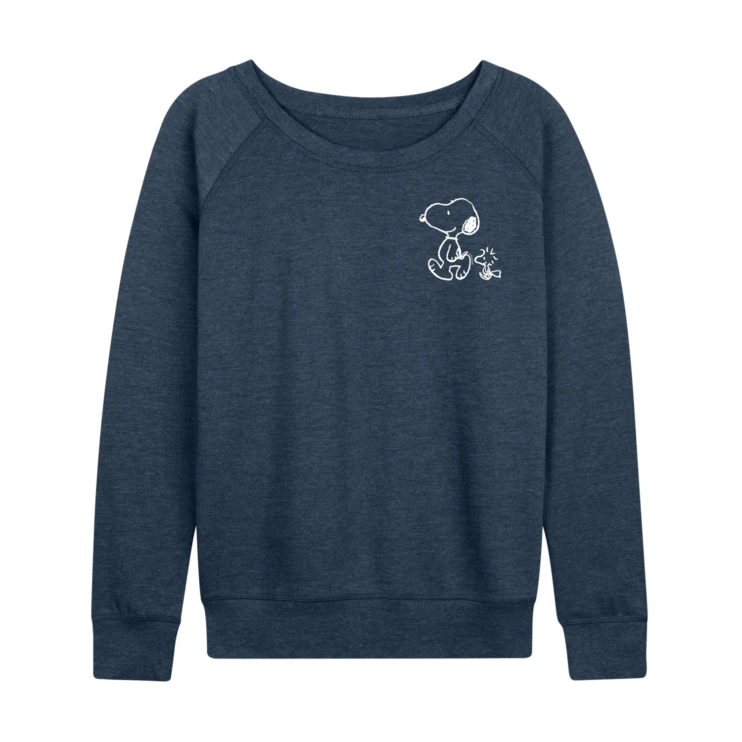Peanuts - Snoopy Woodstock Walk - Women's French Terry Long Sleeve Pullover - Image 4