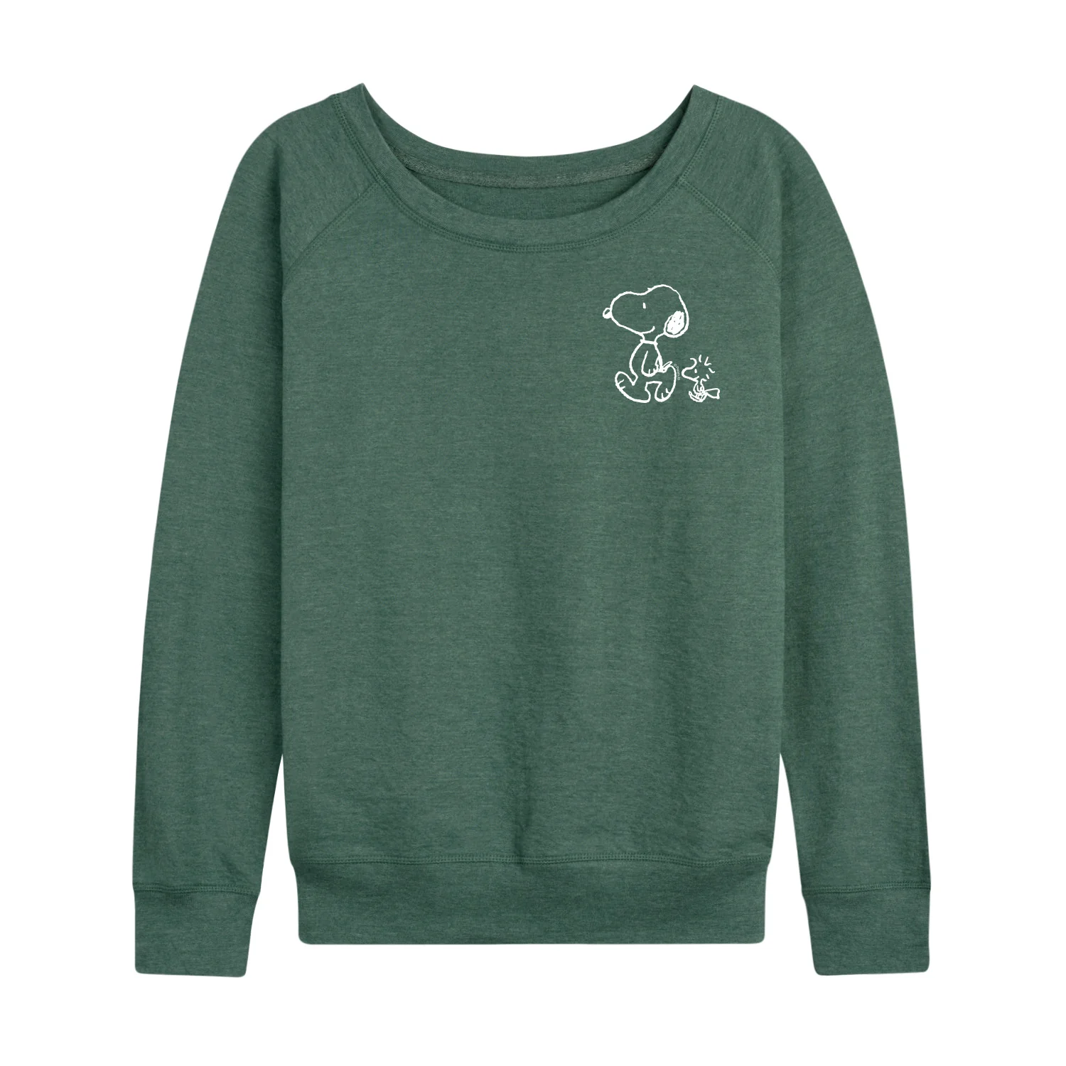 Peanuts - Snoopy Woodstock Walk - Women's French Terry Long Sleeve Pullover - Image 5