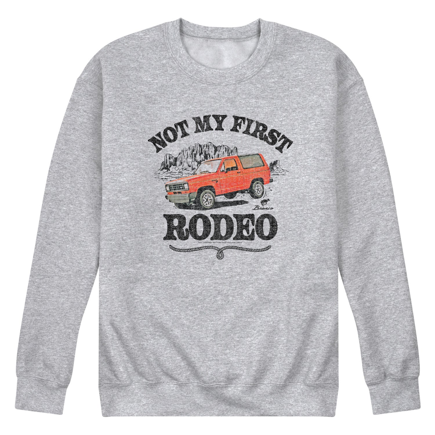 Ford - Not My First Rodeo 1983 Bronco - Men's Long Sleeve Crew Fleece Sweatshirt