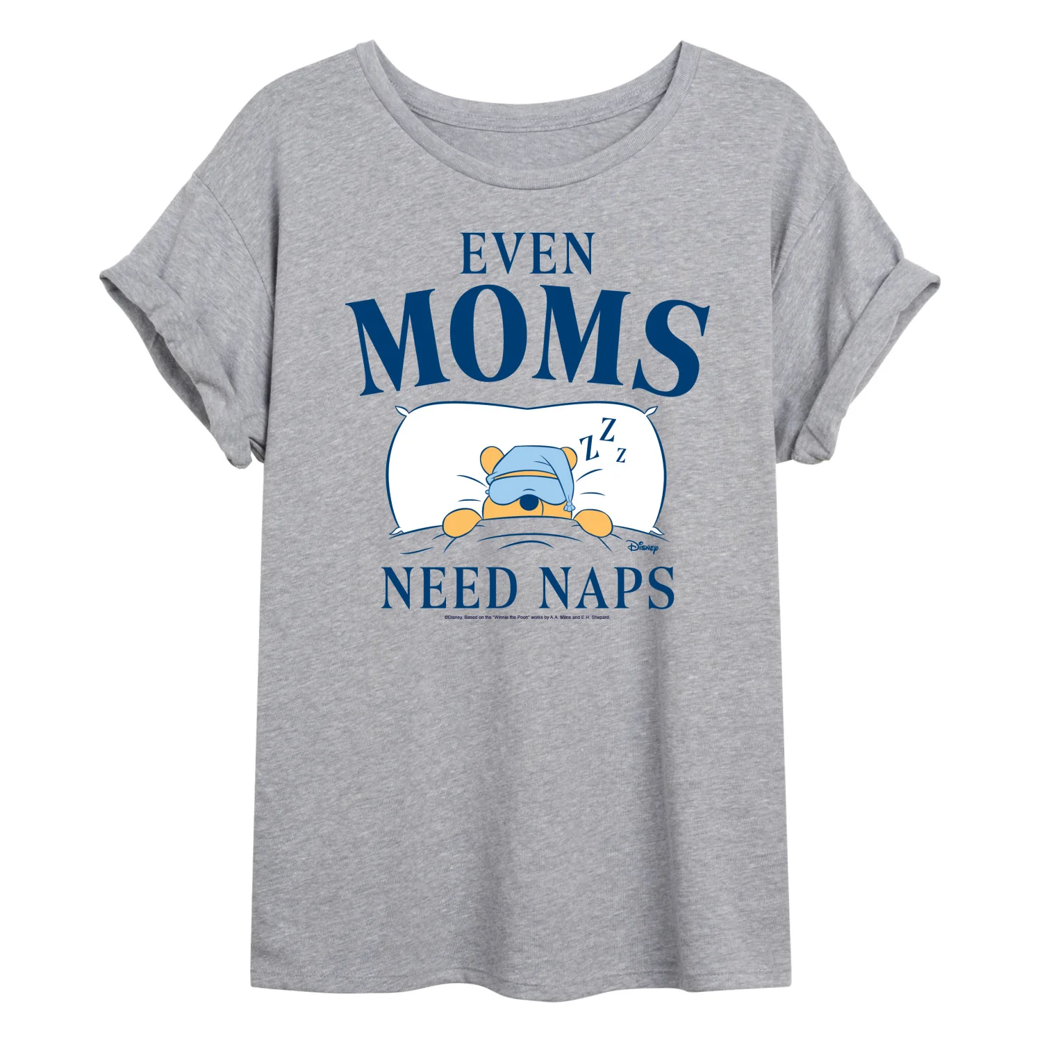 Winnie the Pooh - Even Moms Need Naps - Juniors Oversized Graphic T-Shirt - Image 2