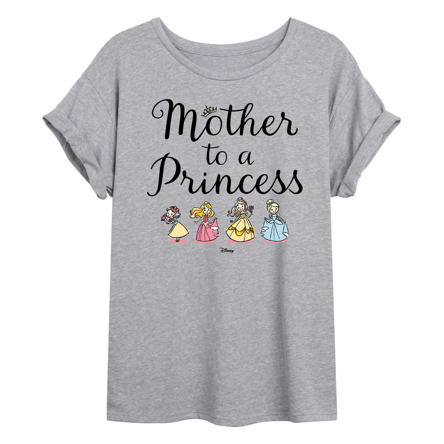 Disney Princess - Mother to a Princess - Juniors Oversized Graphic T-Shirt