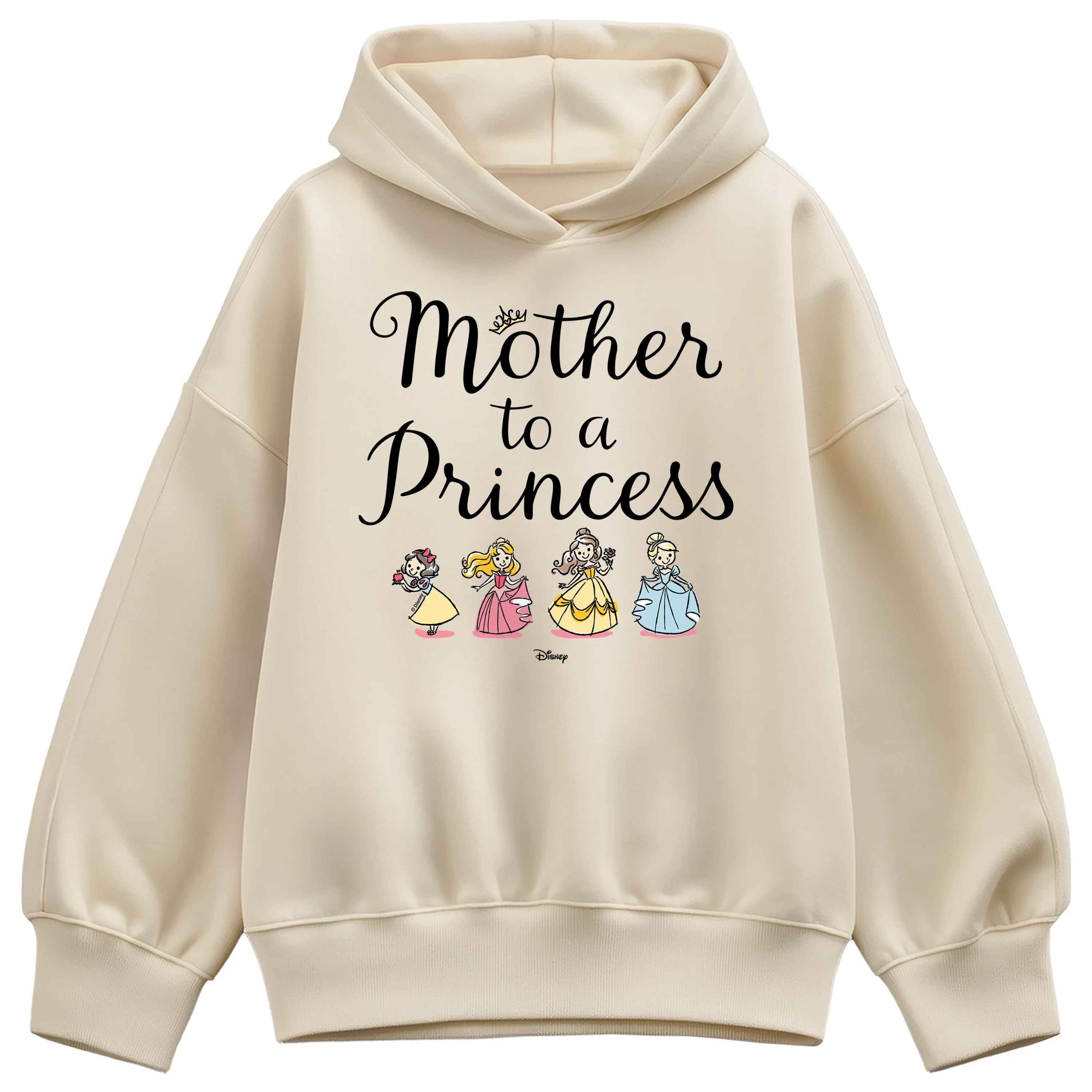 Disney Princess - Mother to a Princess - Women's Oversized Fleece Hoodie Sweatshirt