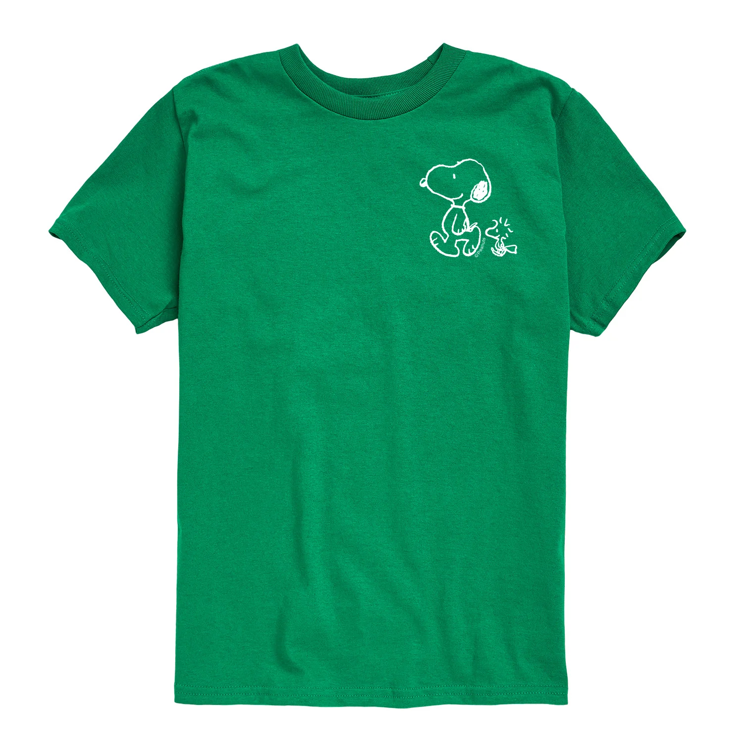 Peanuts - Snoopy Woodstock Walk White Ink - Youth Short Sleeve Graphic T-Shirt - Image 6