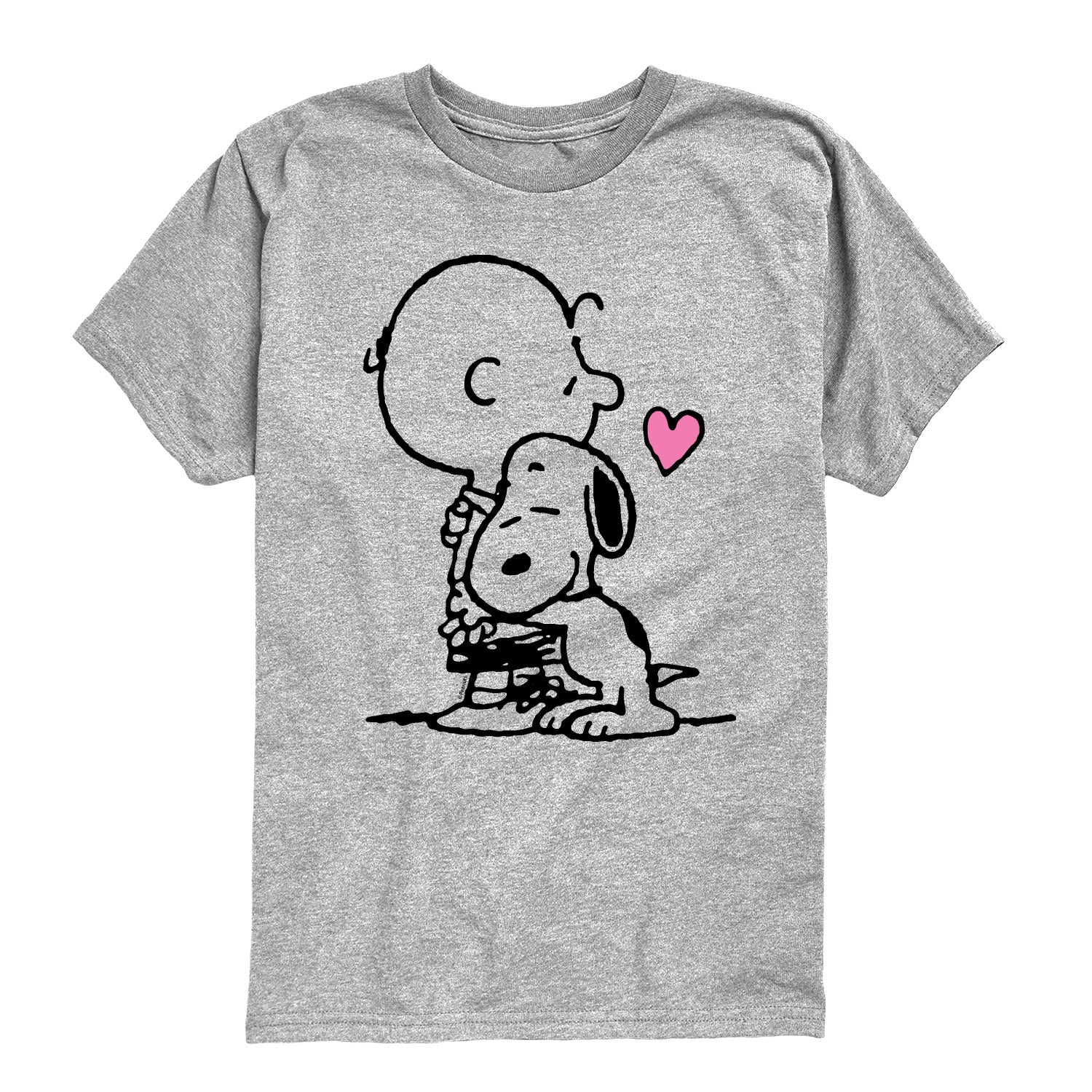 Peanuts - Snoopy Charlie Hug - Youth Short Sleeve Graphic T-Shirt - Image 3