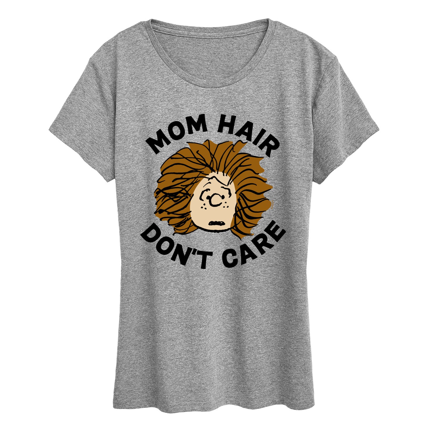 Peanuts - Mom Hair Dont Care - Women's Short Sleeve Graphic T-Shirt - Image 3