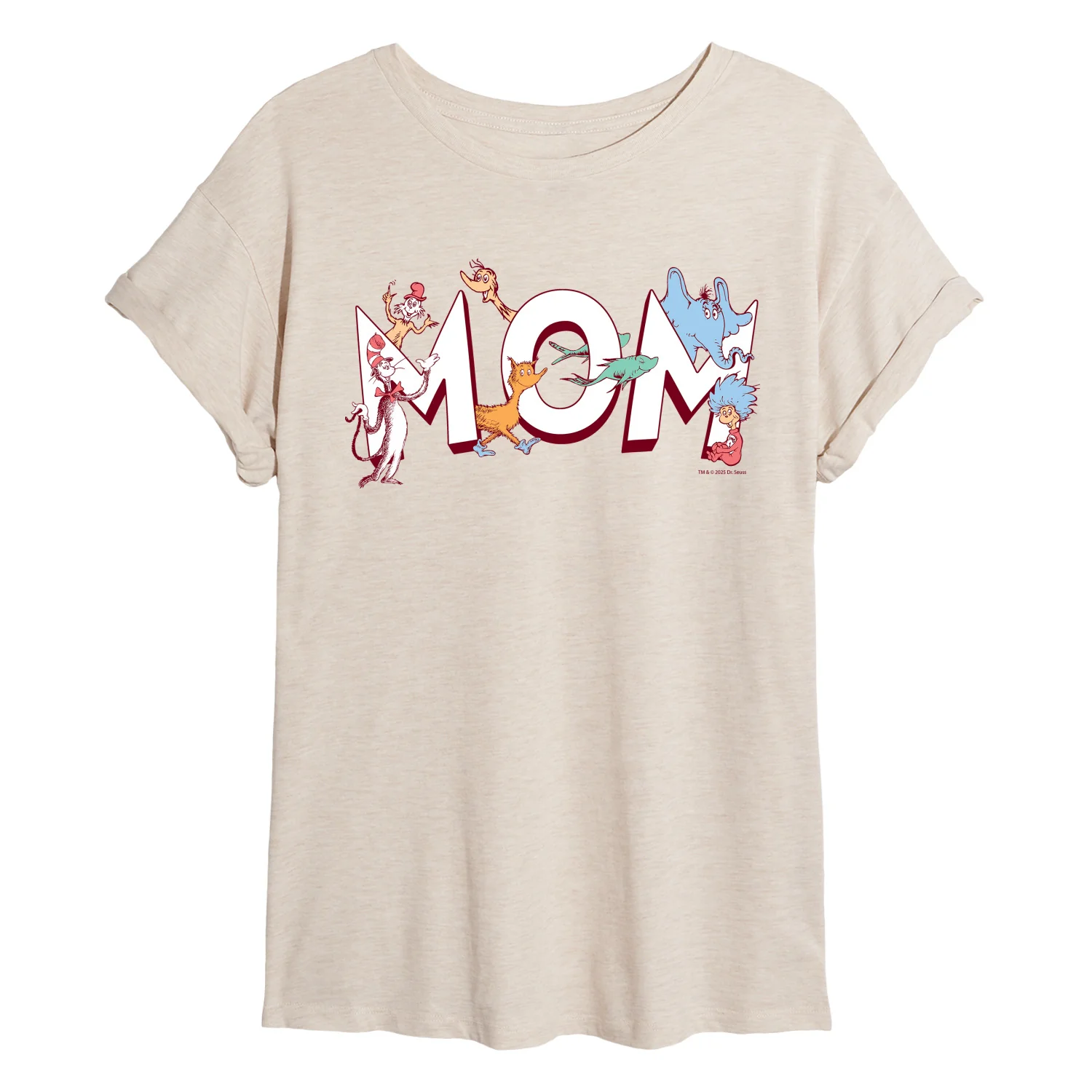 Dr. Seuss - Mom Seuss Characters - Women's Oversized Graphic T-Shirt - Image 2
