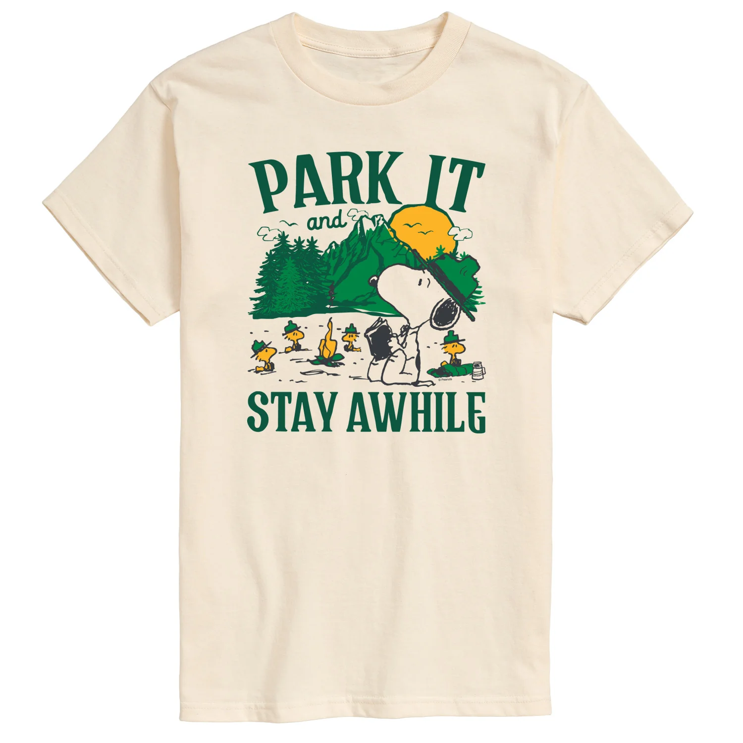 Peanuts - Park It And Stay Awhile - Men's Short Sleeve Graphic T-Shirt - Image 3