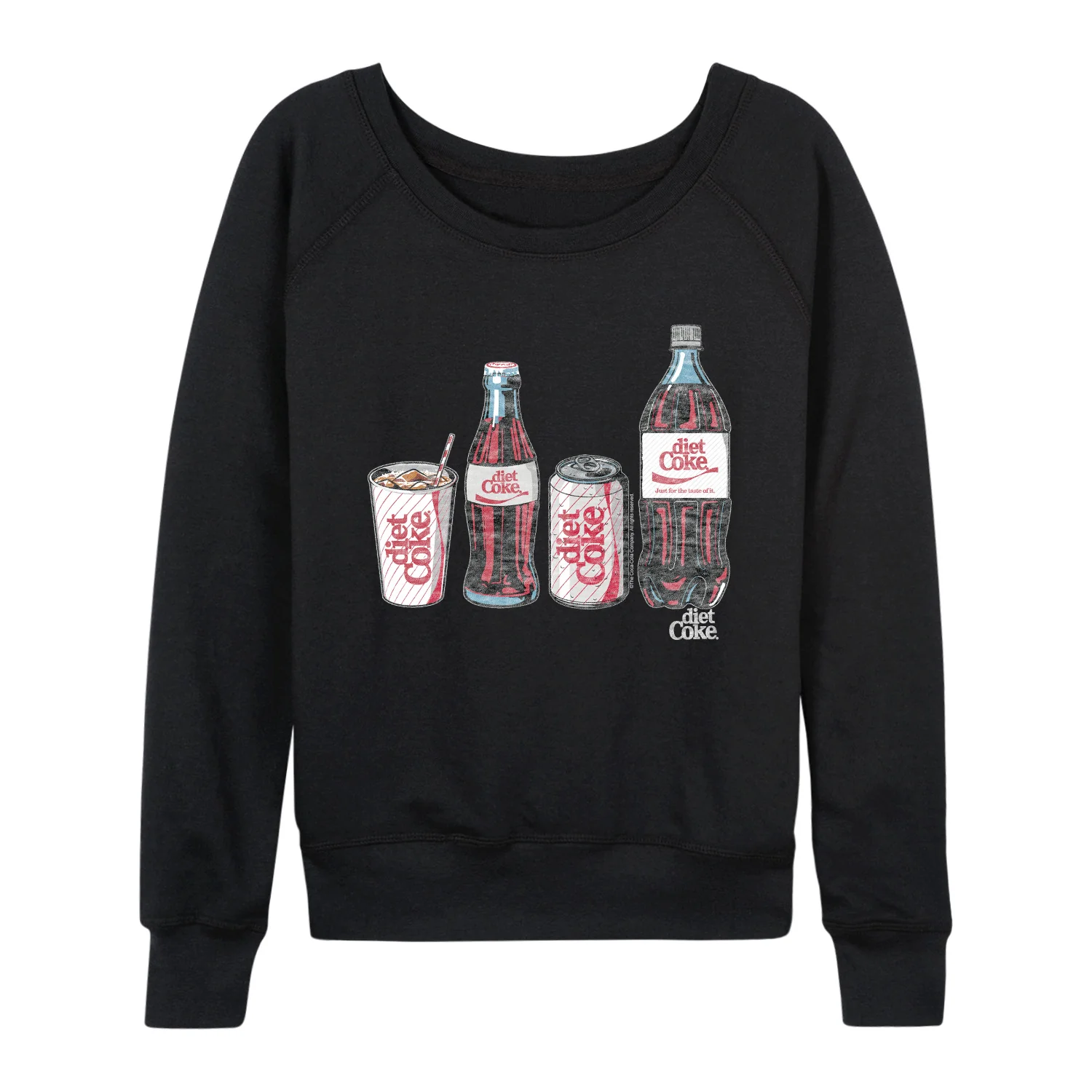 Diet Coke - Bottles and Cans - Women's French Terry Long Sleeve Pullover - Image 2