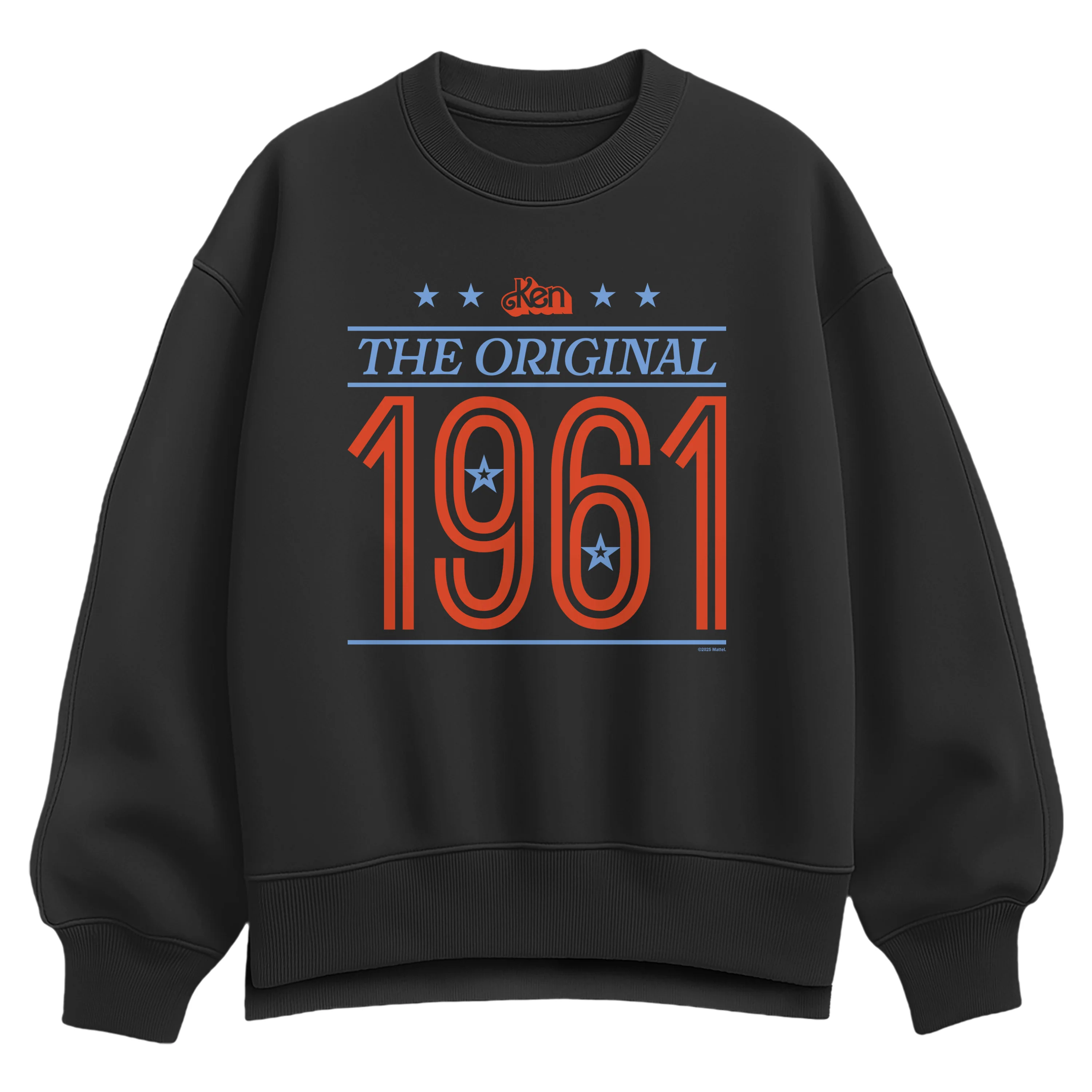 Barbie - Ken Collegiate Prep - Women's Oversized Fleece Crew Sweatshirt - Image 2