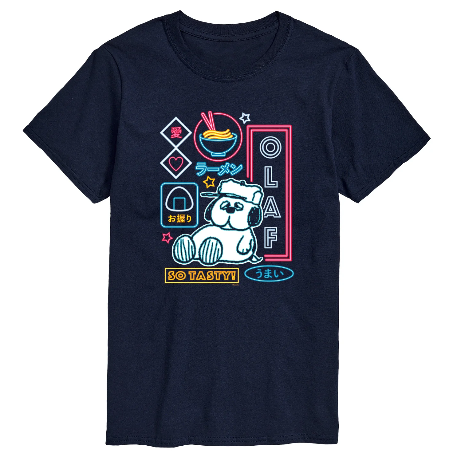 Peanuts - Neon Olaf - Men's Short Sleeve Graphic T-Shirt - Image 4