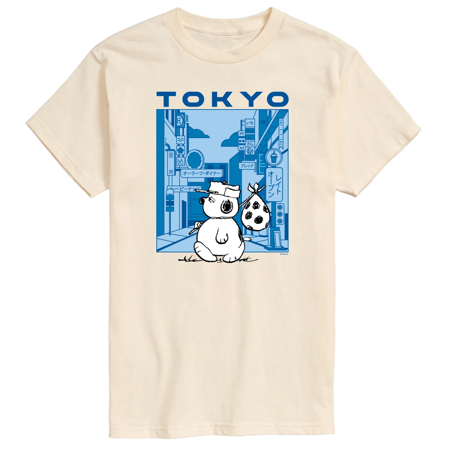 Peanuts - Olaf Tokyo Street - Men's Short Sleeve Graphic T-Shirt - Image 2
