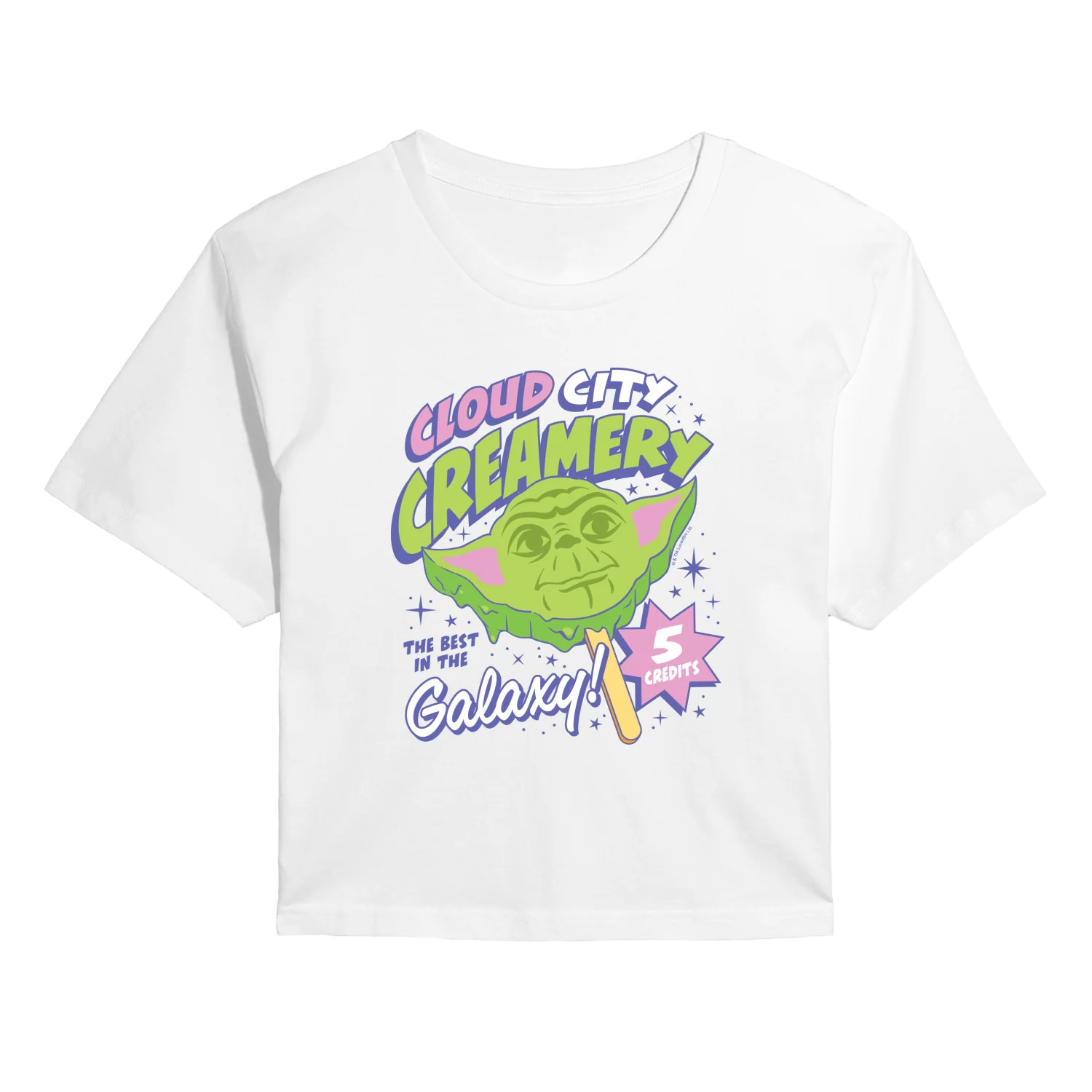 Star Wars - Cloud City Creamery - Juniors Cropped Graphic T-Shirt