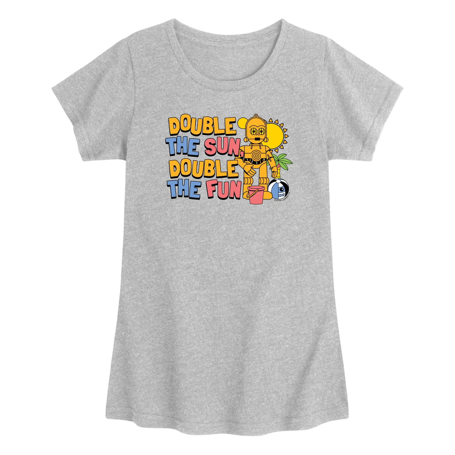 Star Wars - Double the Sun Double the Fun - Toddler Girls Fitted Short Sleeve T-Shirt - Image 4