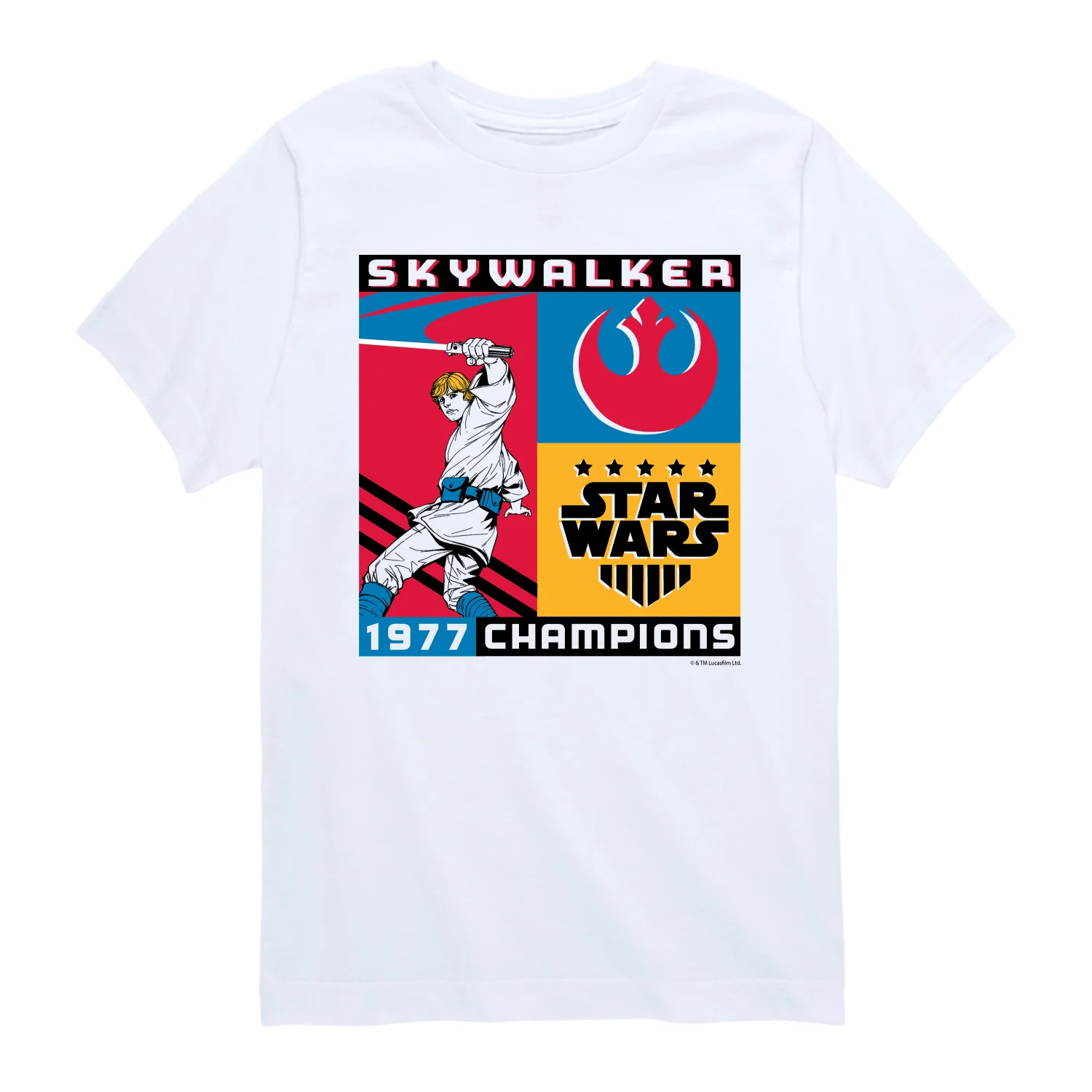 Star Wars - Skywalker Soccer Champion - Youth Boys Short Sleeve Graphic T-Shirt