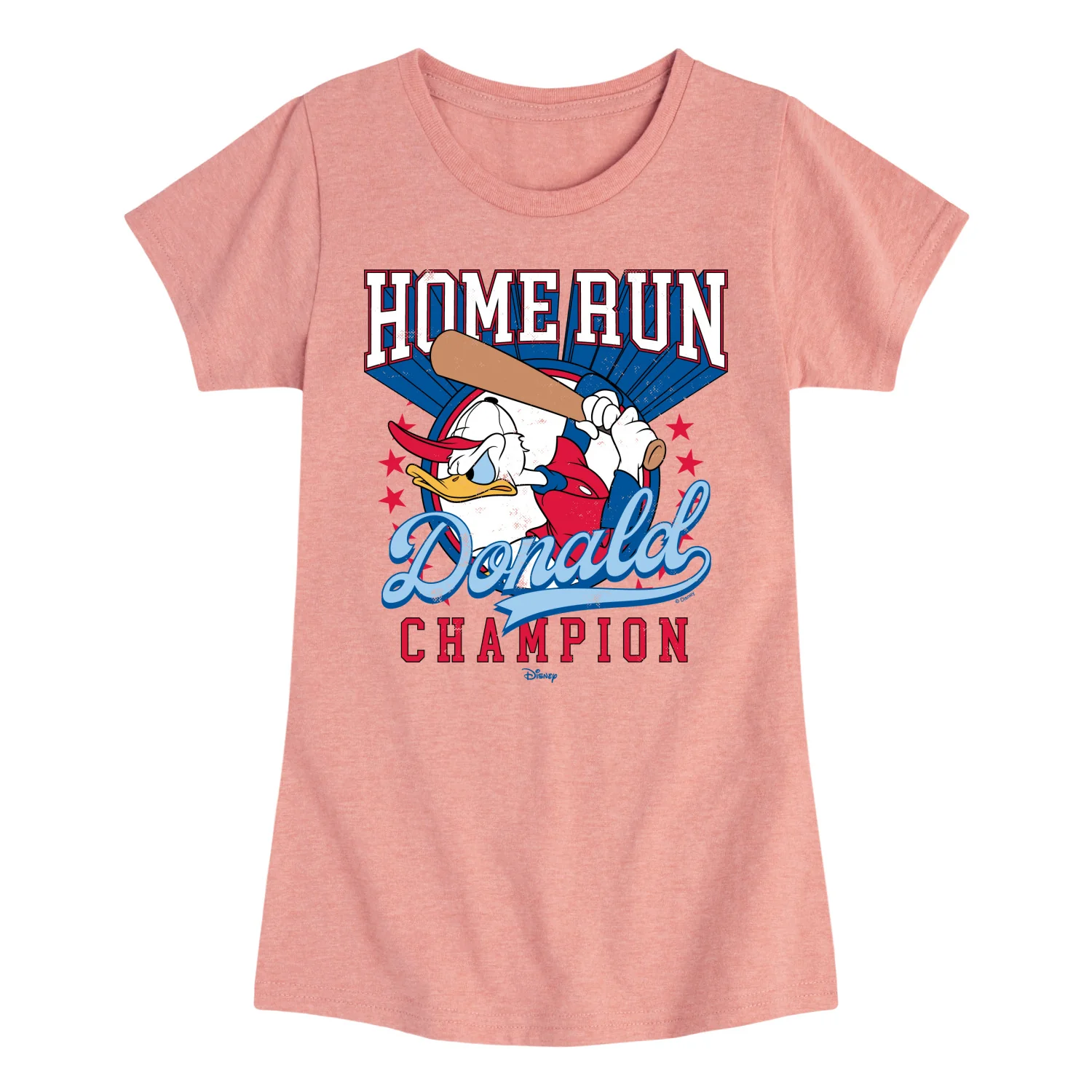 Disney - Home Run Donald - Youth Girls Fitted Short Sleeve T-Shirt - Image 3