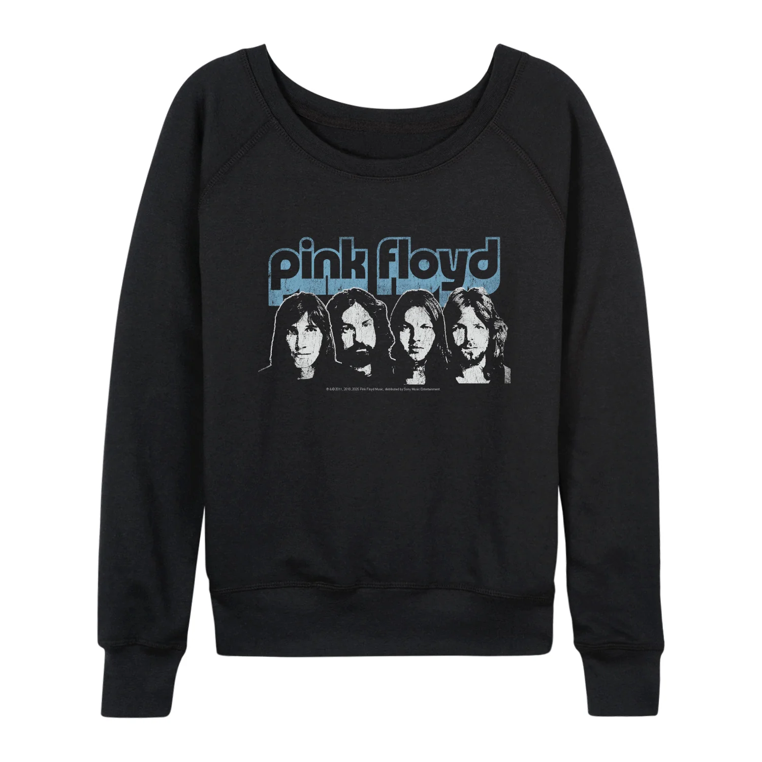 Pink Floyd - Pink Floyd Retro Band - Women's French Terry Long Sleeve Pullover - Image 2