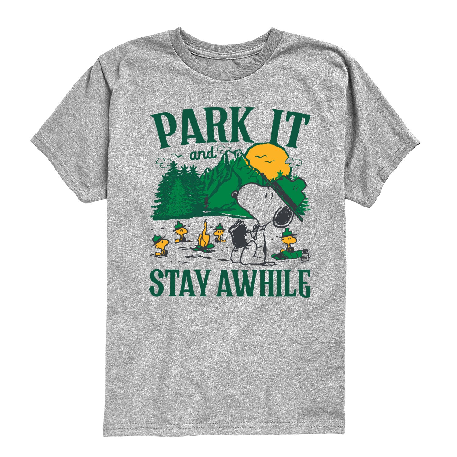 Peanuts - Park It And Stay Awhile - Youth Short Sleeve Graphic T-Shirt - Image 2