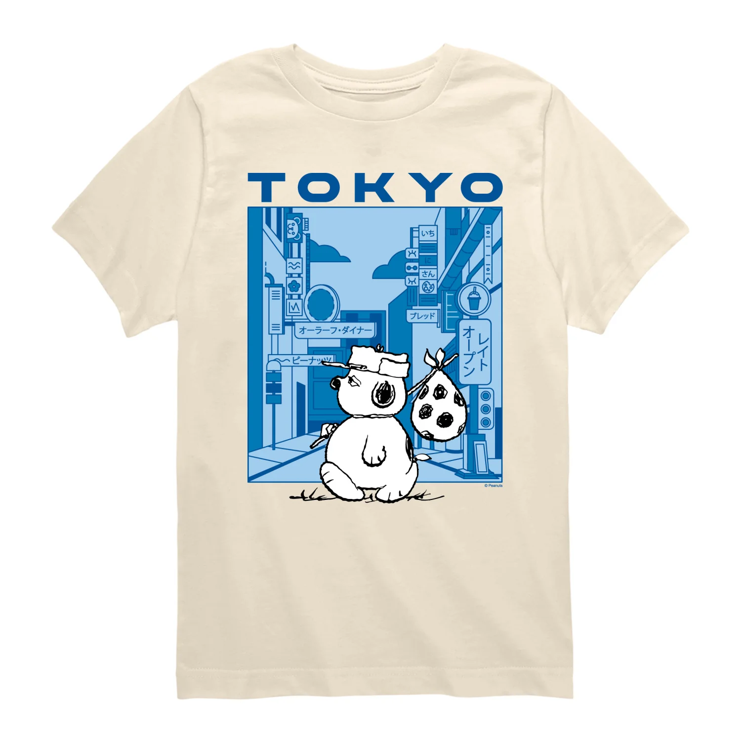 Peanuts - Olaf Tokyo Street - Youth Short Sleeve Graphic T-Shirt - Image 3