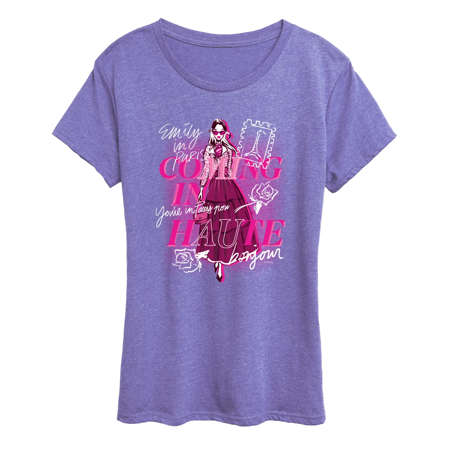 Emily In Paris - Coming In Haute - Women's Short Sleeve Graphic T-Shirt - Image 3