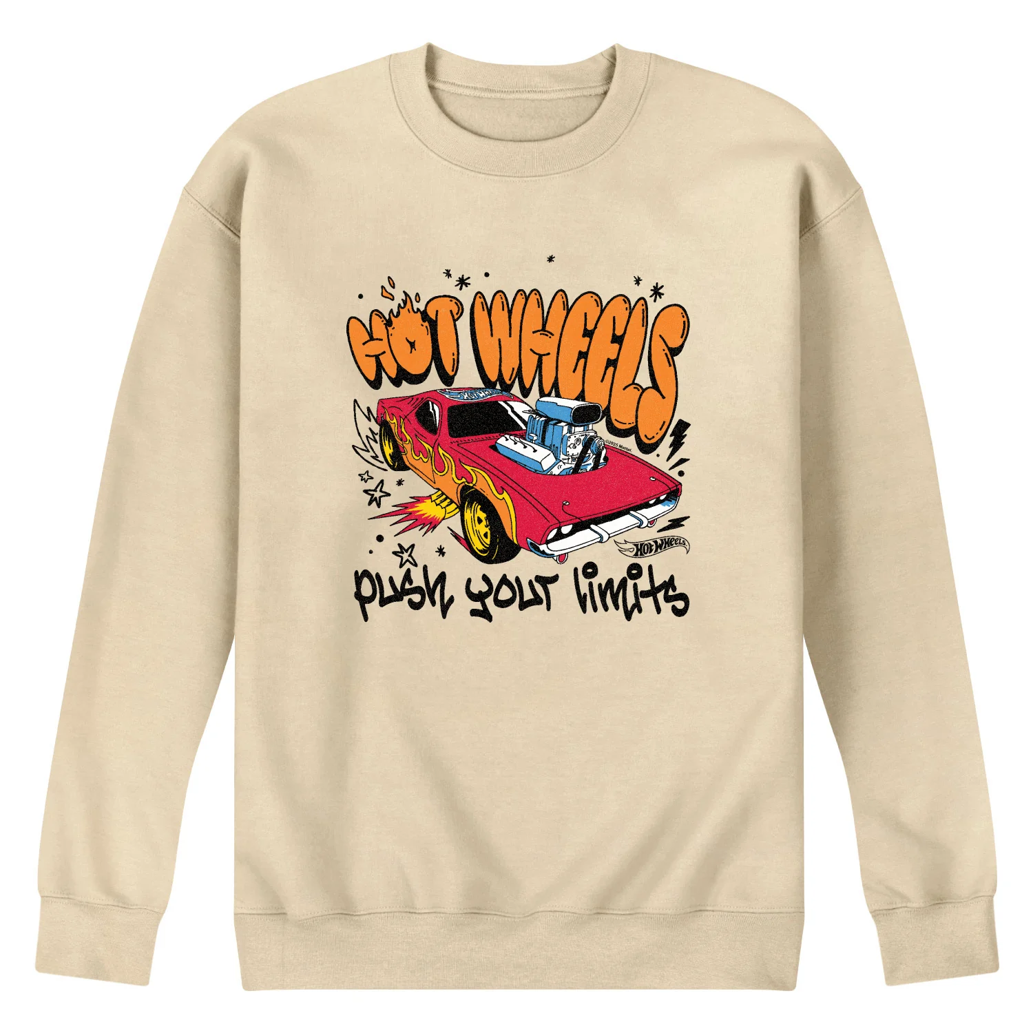 Hot Wheels - Push Your Limits - Men's Crew Fleece Sweatshirt
