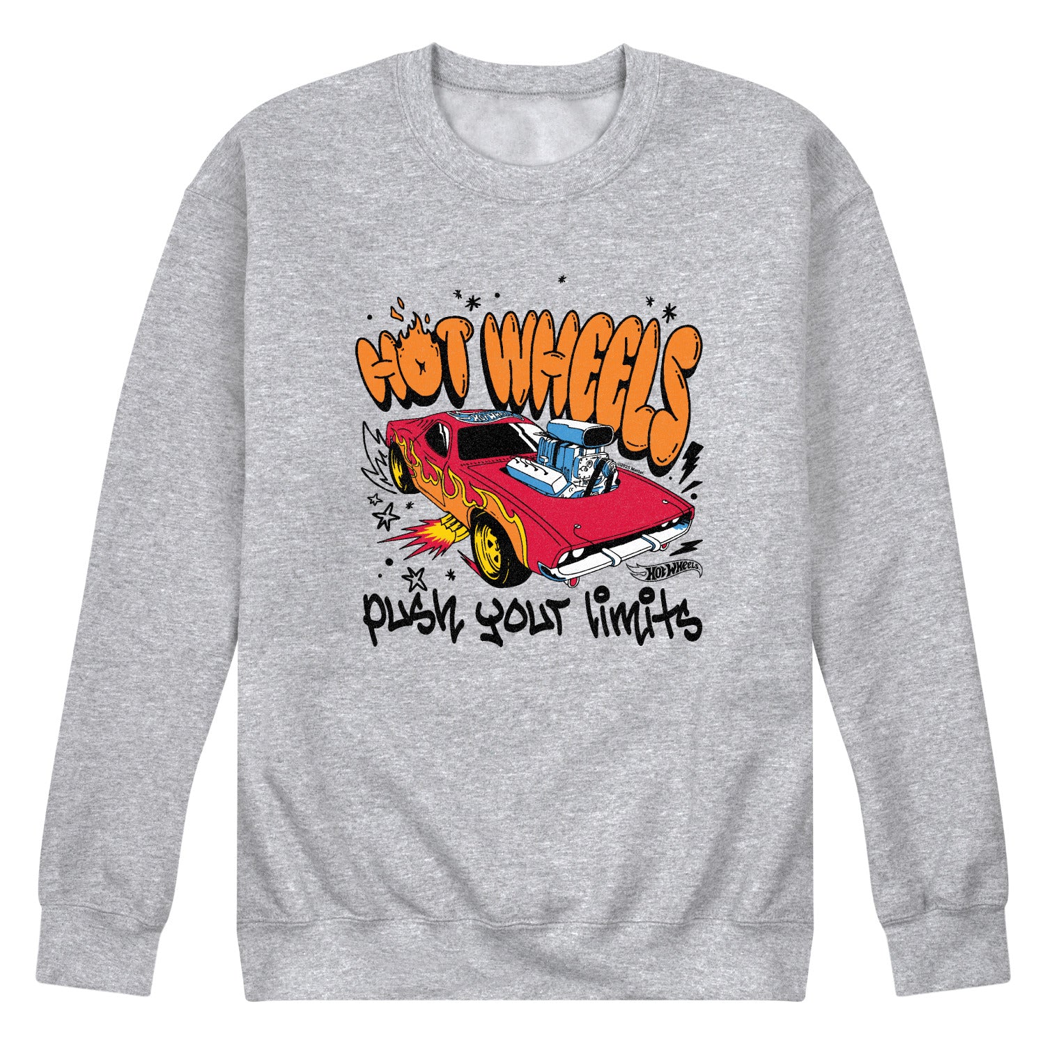 Hot Wheels - Push Your Limits - Men's Crew Fleece Sweatshirt - Image 2