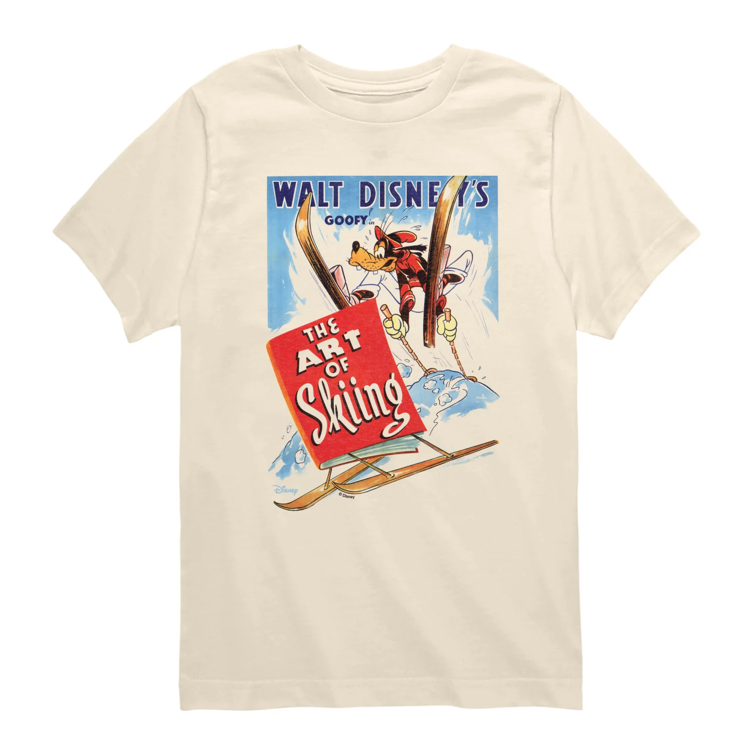 Disney - Goofy Art of Skiing - Youth Short Sleeve Graphic T-Shirt