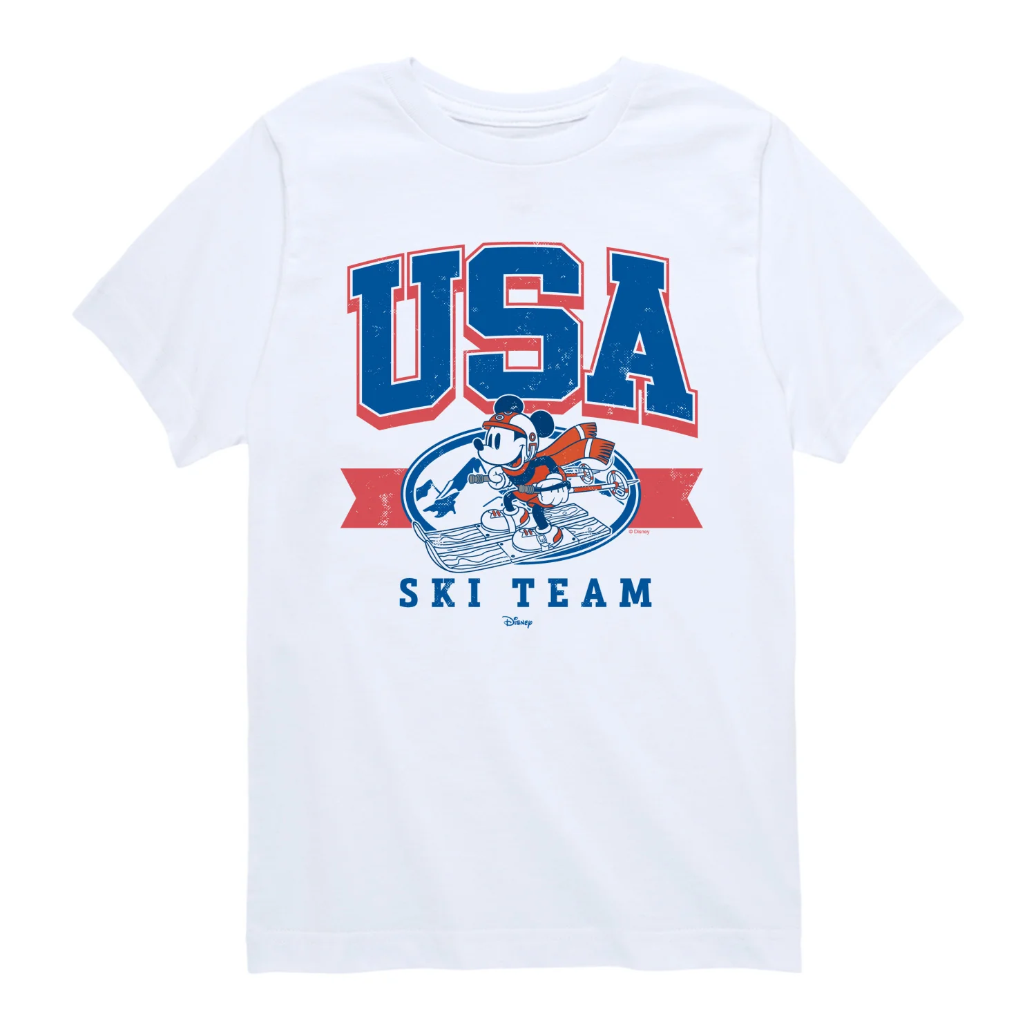 Disney - USA Ski Team - Youth Short Sleeve Graphic T-Shirt - Image 3
