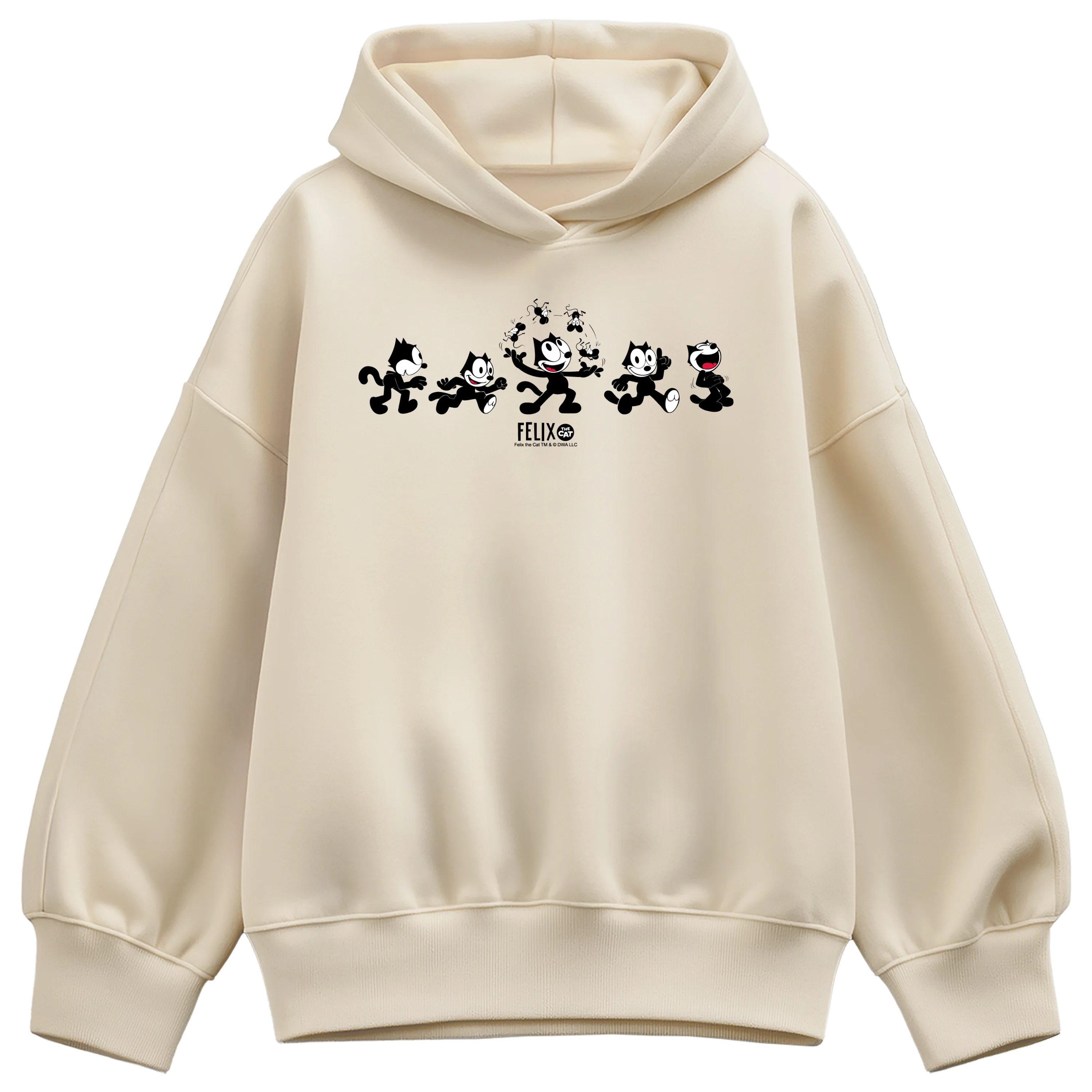 Felix the Cat - Juggling Felix - Women's Oversized Fleece Hoodie Sweatshirt