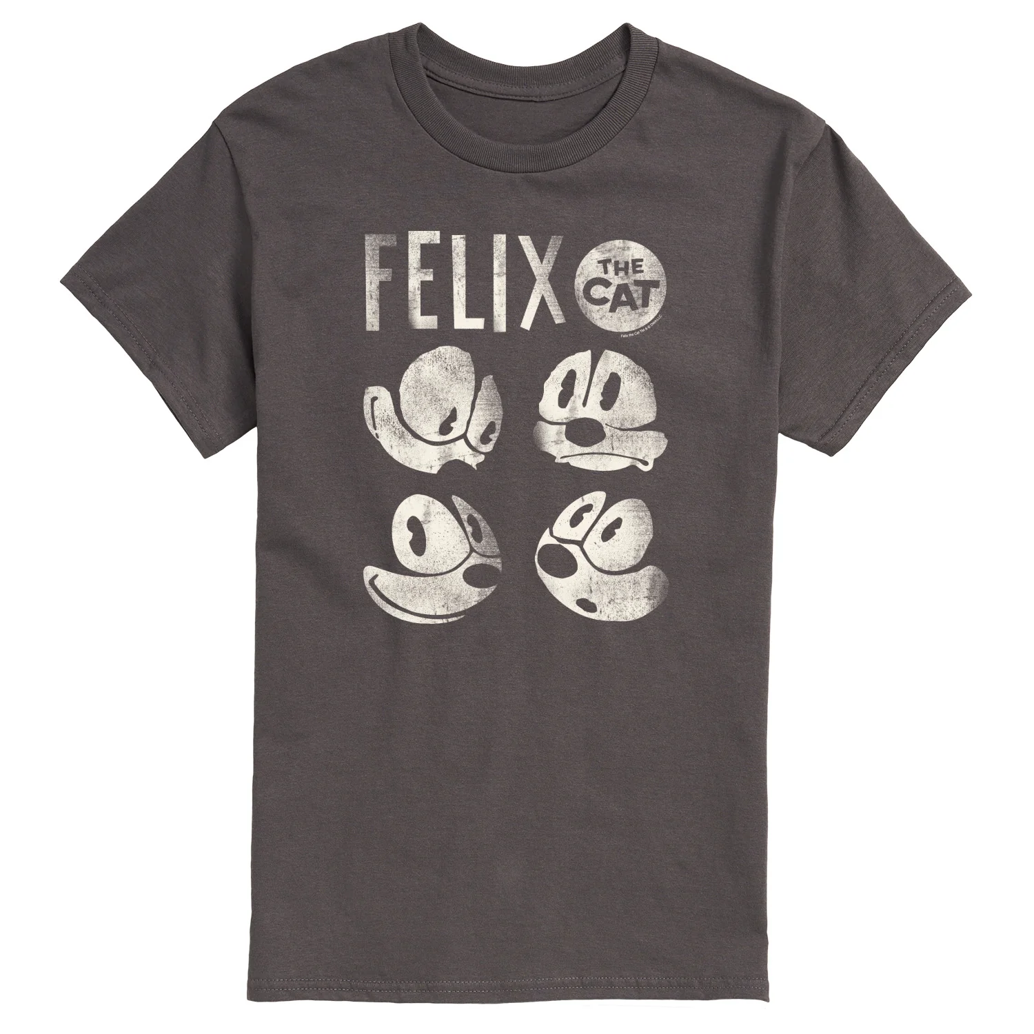Felix the Cat - Felix Faces Tonal Washed - Men's Short Sleeve Graphic T-Shirt - Image 3