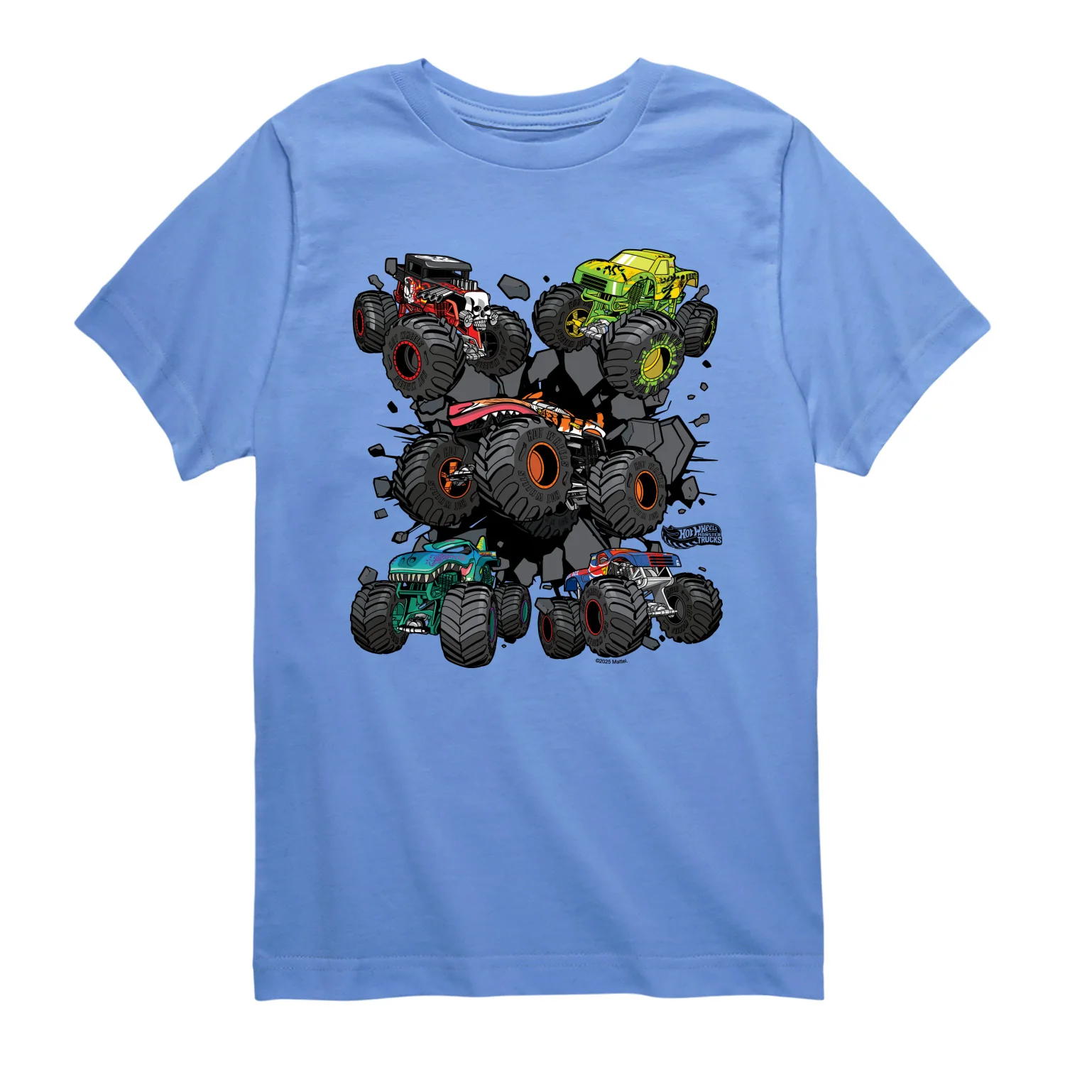 Hot Wheels - Monster Truck Grids - Youth Boys Short Sleeve Graphic T-Shirt - Image 3