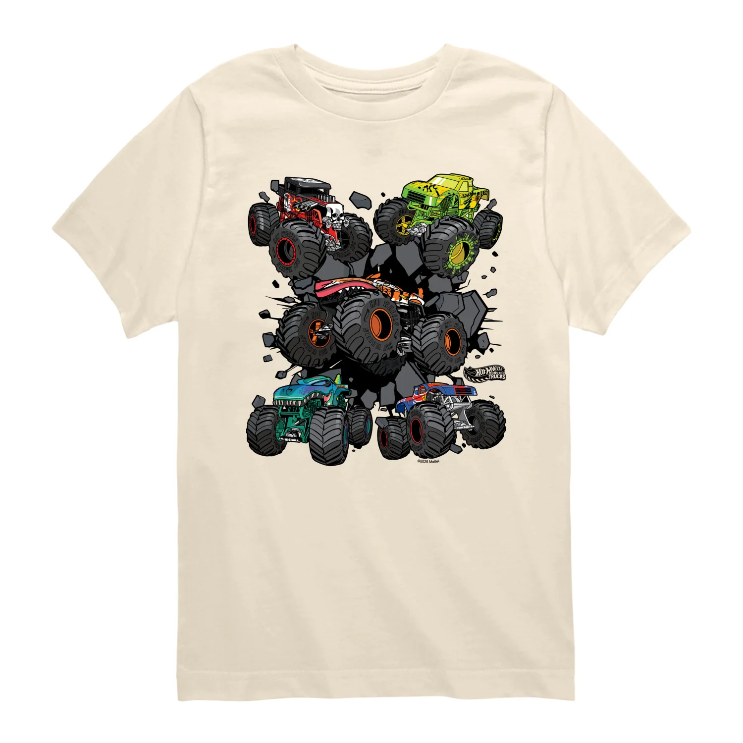 Hot Wheels - Monster Truck Grids - Youth Boys Short Sleeve Graphic T-Shirt - Image 4
