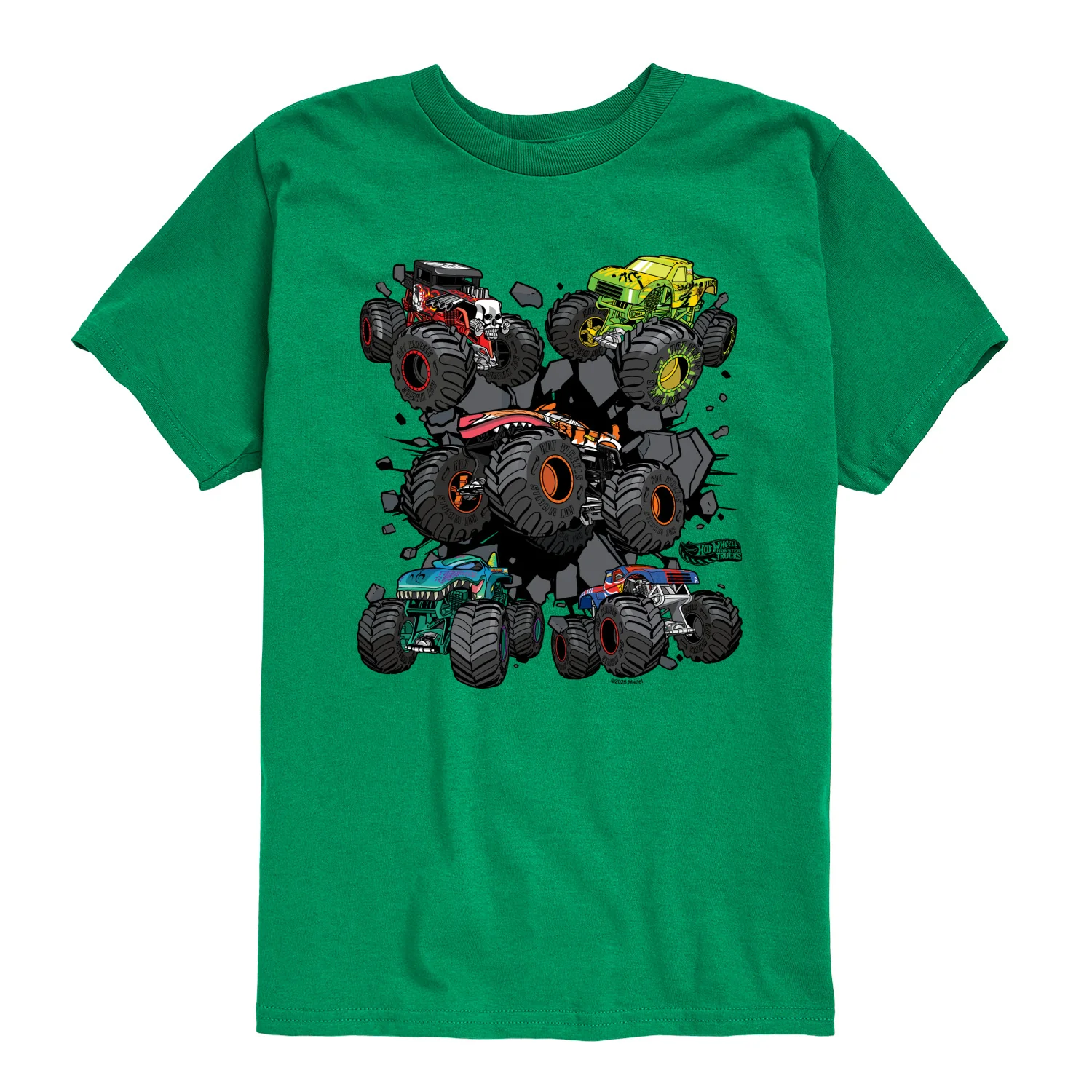 Hot Wheels - Monster Truck Grids - Youth Boys Short Sleeve Graphic T-Shirt - Image 7