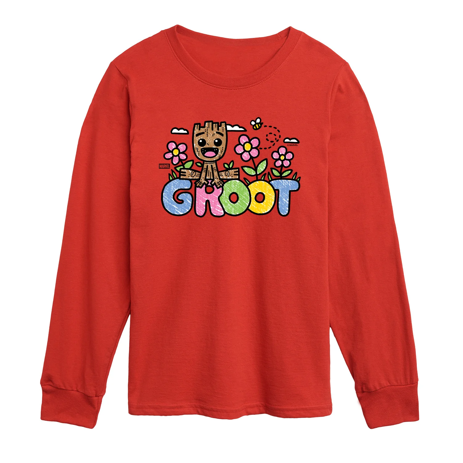 Guardians of the Galaxy - Sketchy Groot - Toddler Boys Long Sleeve Graphic T-Shirt - Image 2