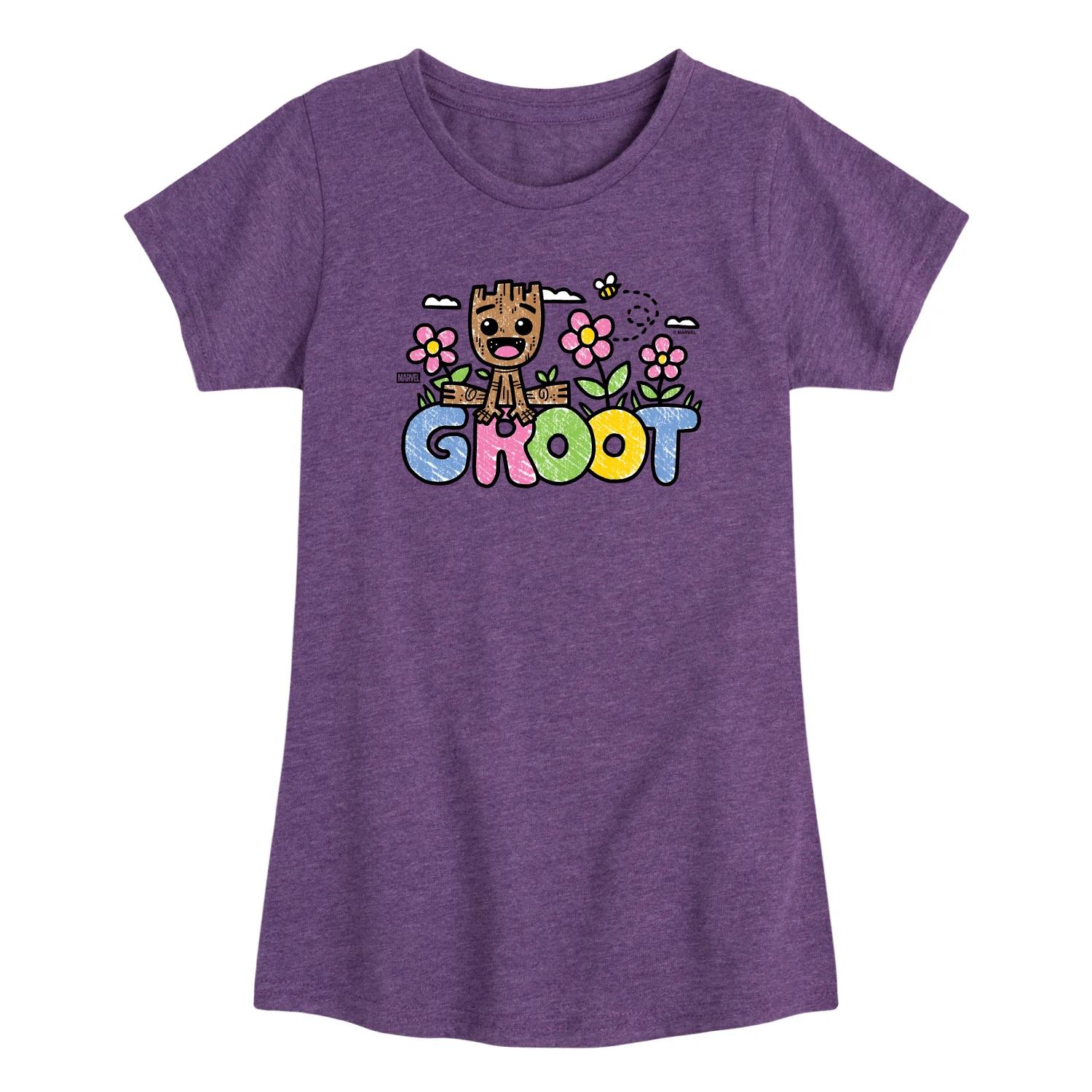 Guardians of the Galaxy - Sketchy Groot - Toddler Girls Fitted Short Sleeve T-Shirt - Image 6