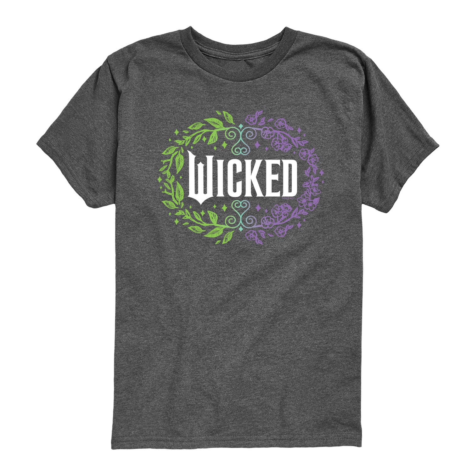 Wicked - Floral Wicked Logo - Youth Boys Short Sleeve Graphic T-Shirt - Image 3