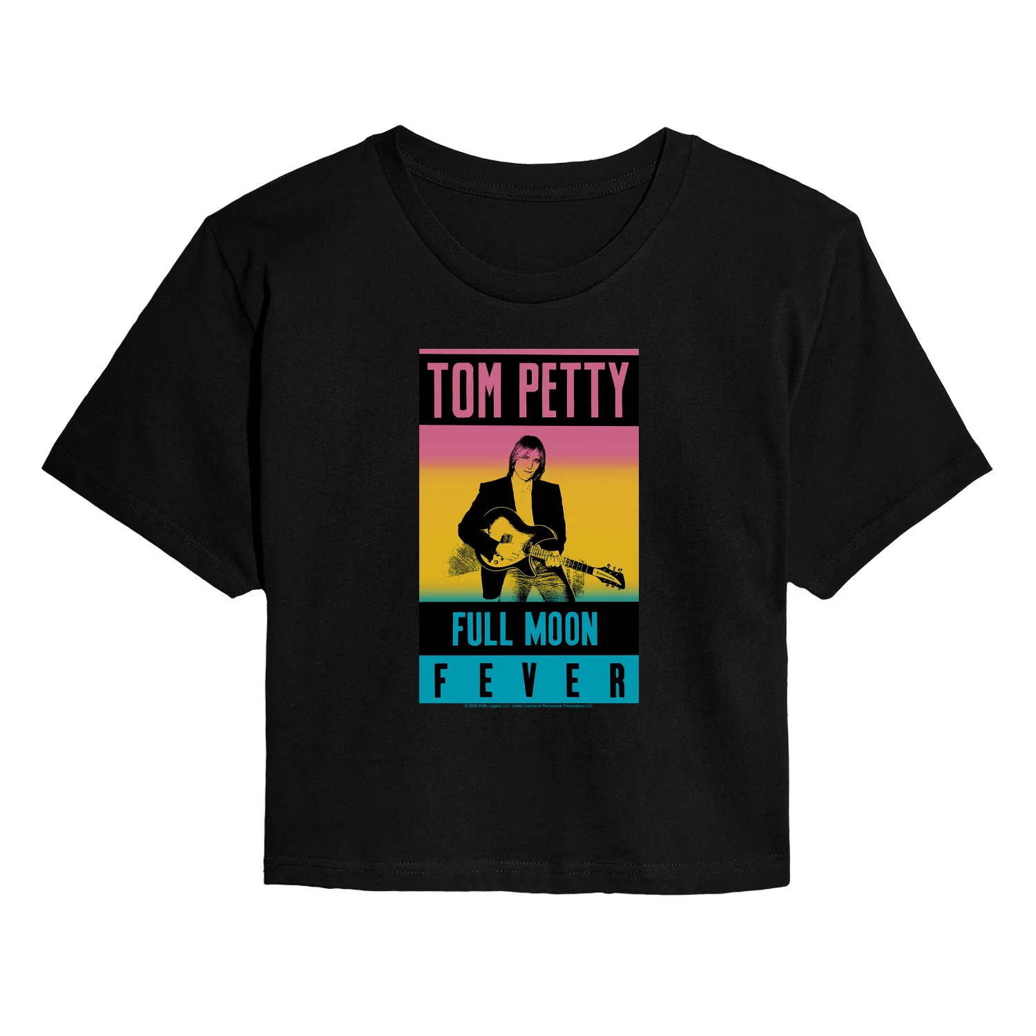 Tom Petty - Full Moon Fever - Juniors Cropped Graphic T-Shirt - Image 2