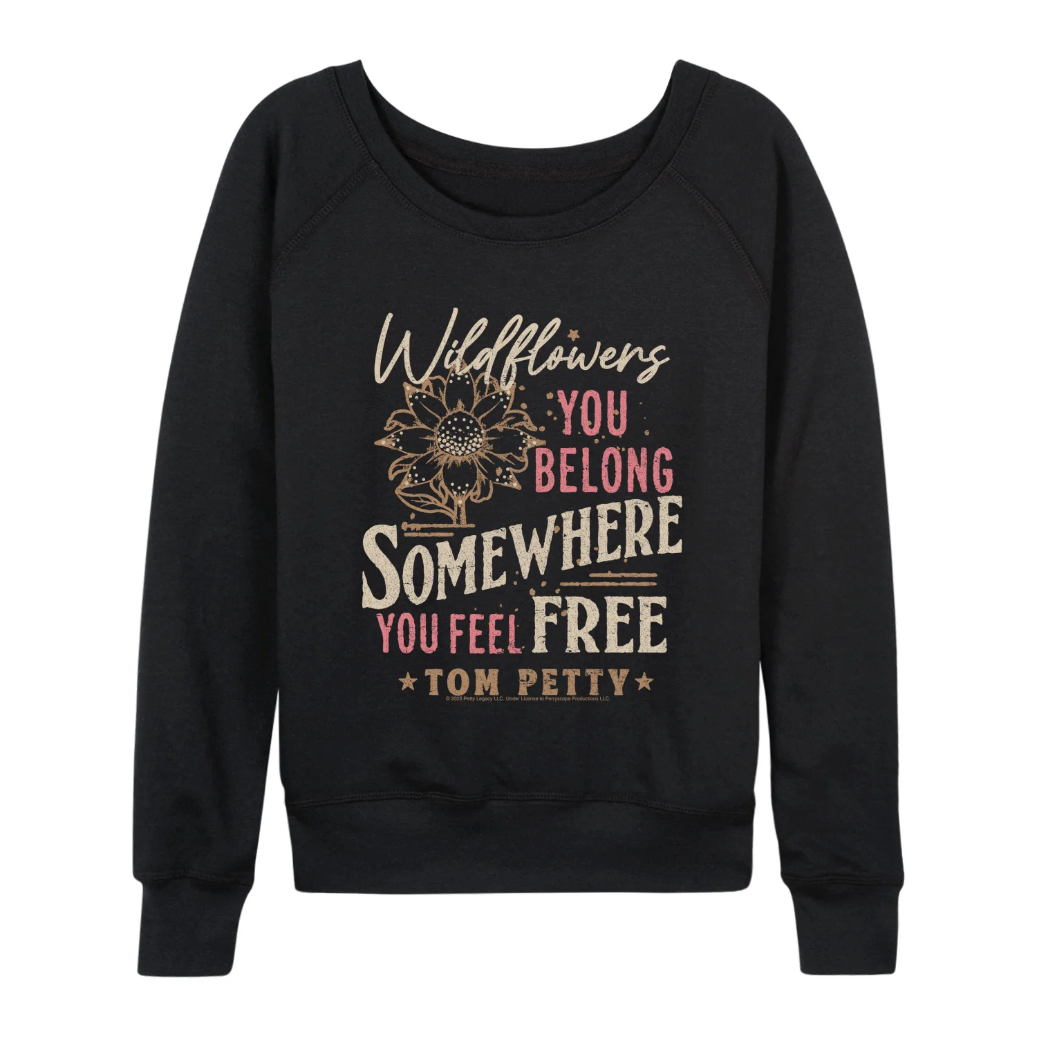Tom Petty - Wildflowers - Women's French Terry Long Sleeve Pullover - Image 2