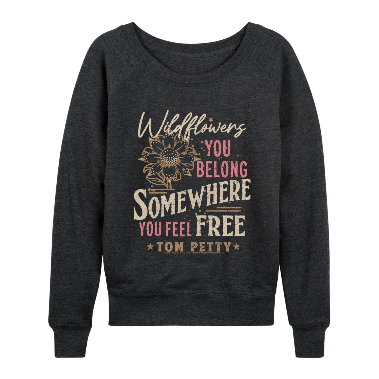 Tom Petty - Wildflowers - Women's French Terry Long Sleeve Pullover - Image 3
