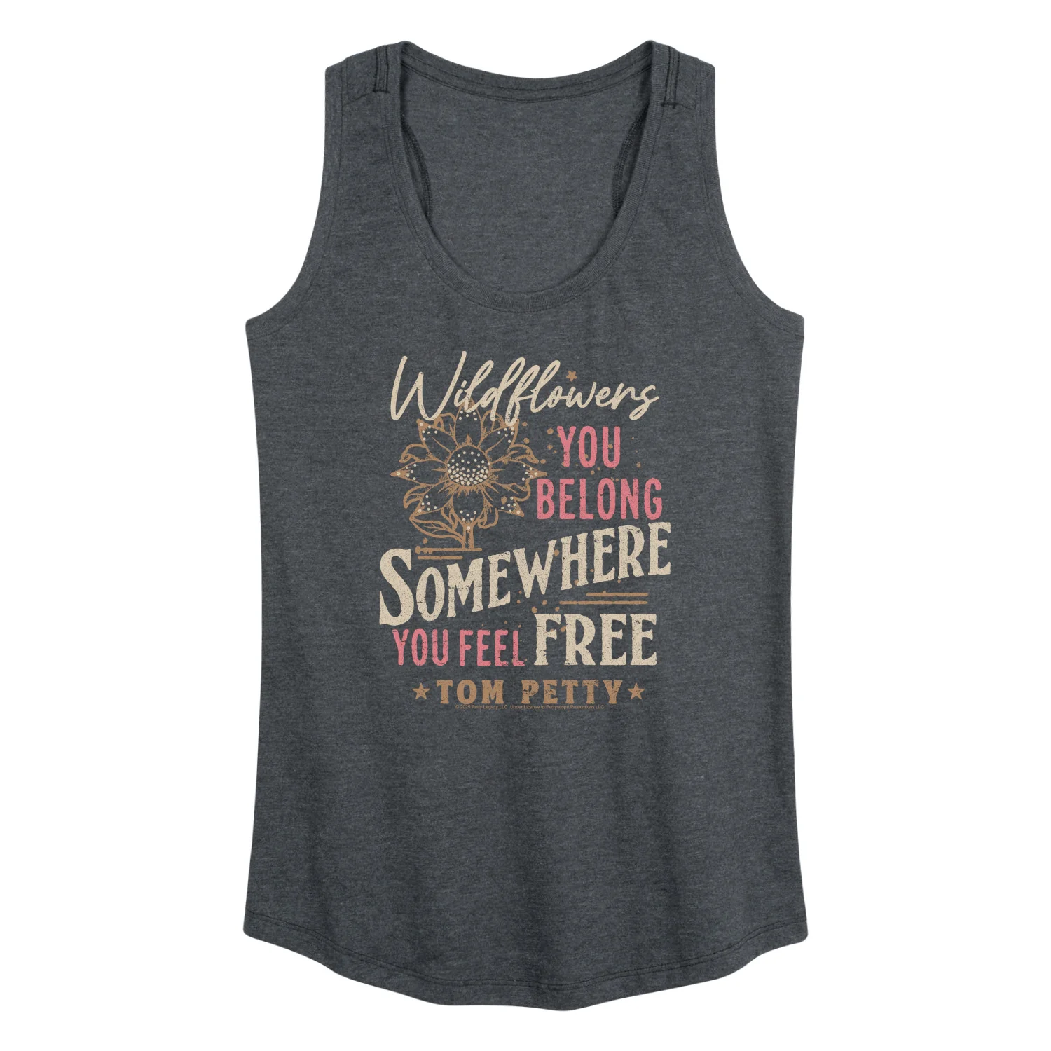 Tom Petty - Wildflowers - Women's Racerback Graphic Tank