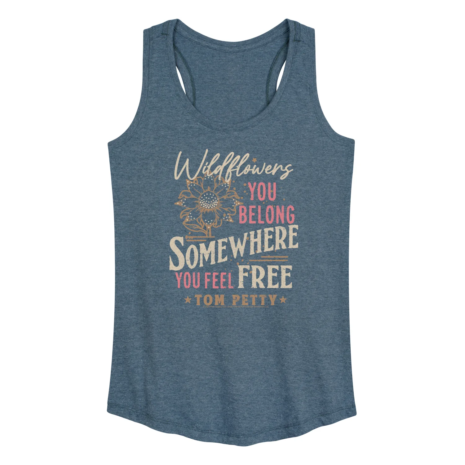 Tom Petty - Wildflowers - Women's Racerback Graphic Tank - Image 2