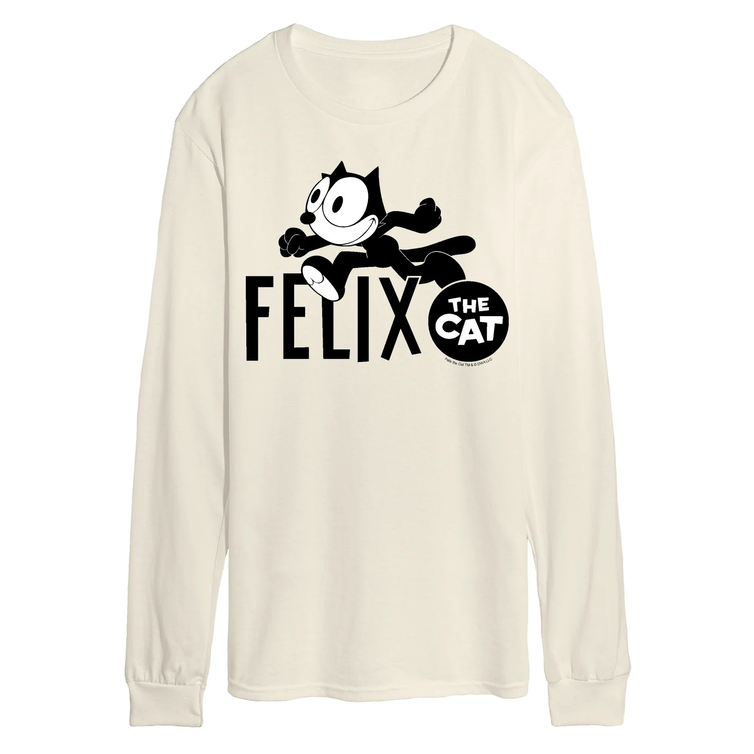 Felix the Cat - Running Felix - Men's Long Sleeve Graphic T-Shirt - Image 3