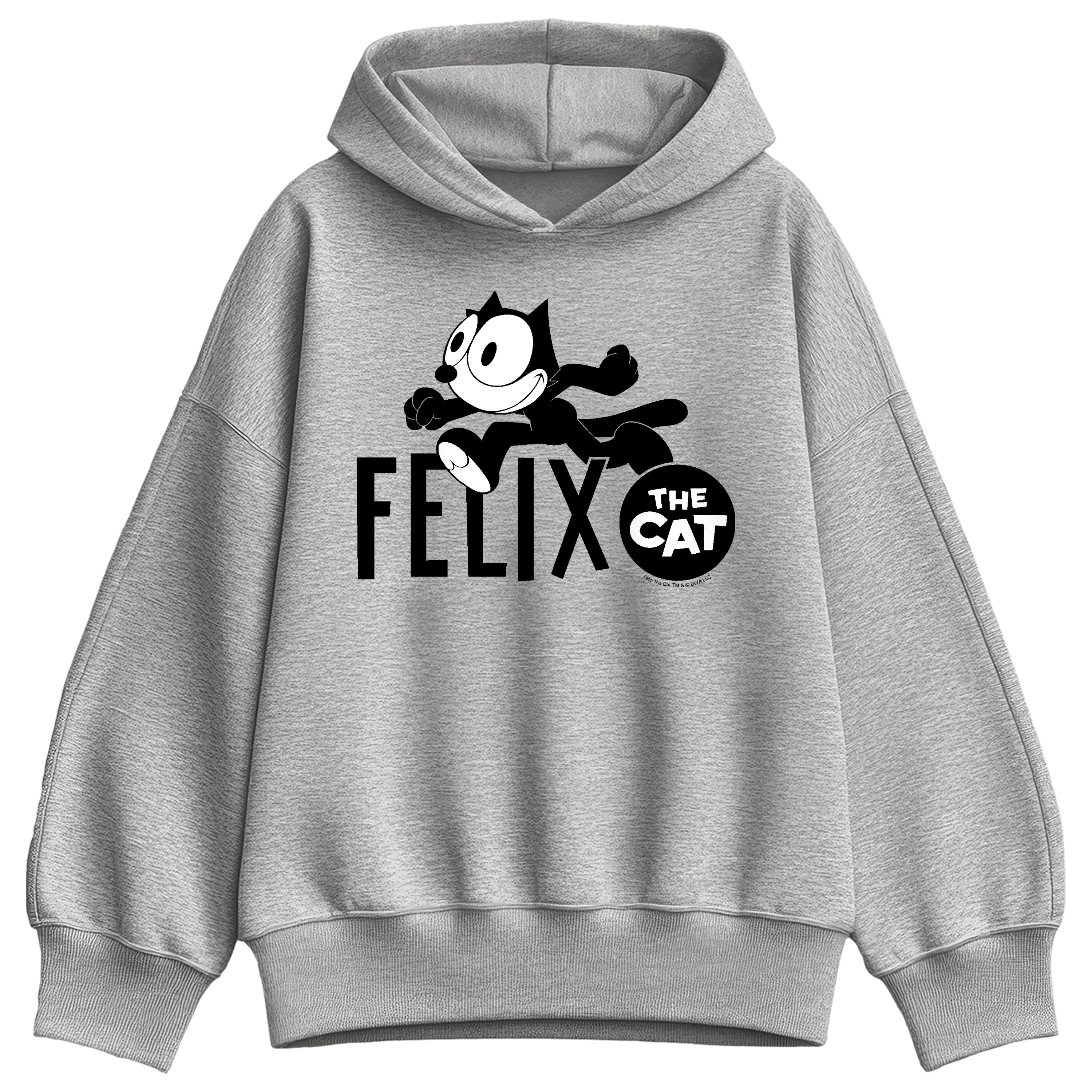 Felix the Cat - Running Felix - Women's Oversized Fleece Hoodie Sweatshirt - Image 2