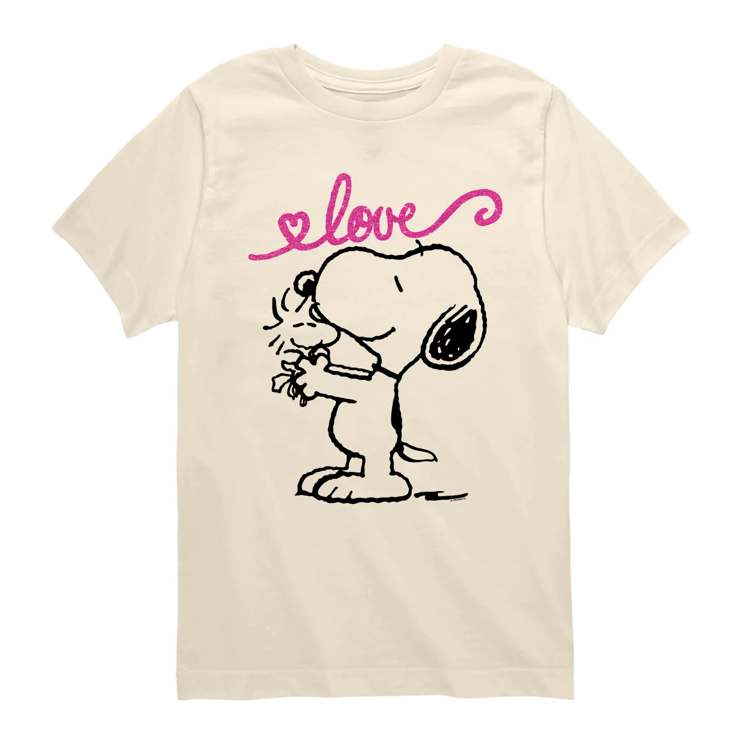 Peanuts - Snoopy and Woodstock Love - Youth Boys Short Sleeve Graphic T-Shirt - Image 3