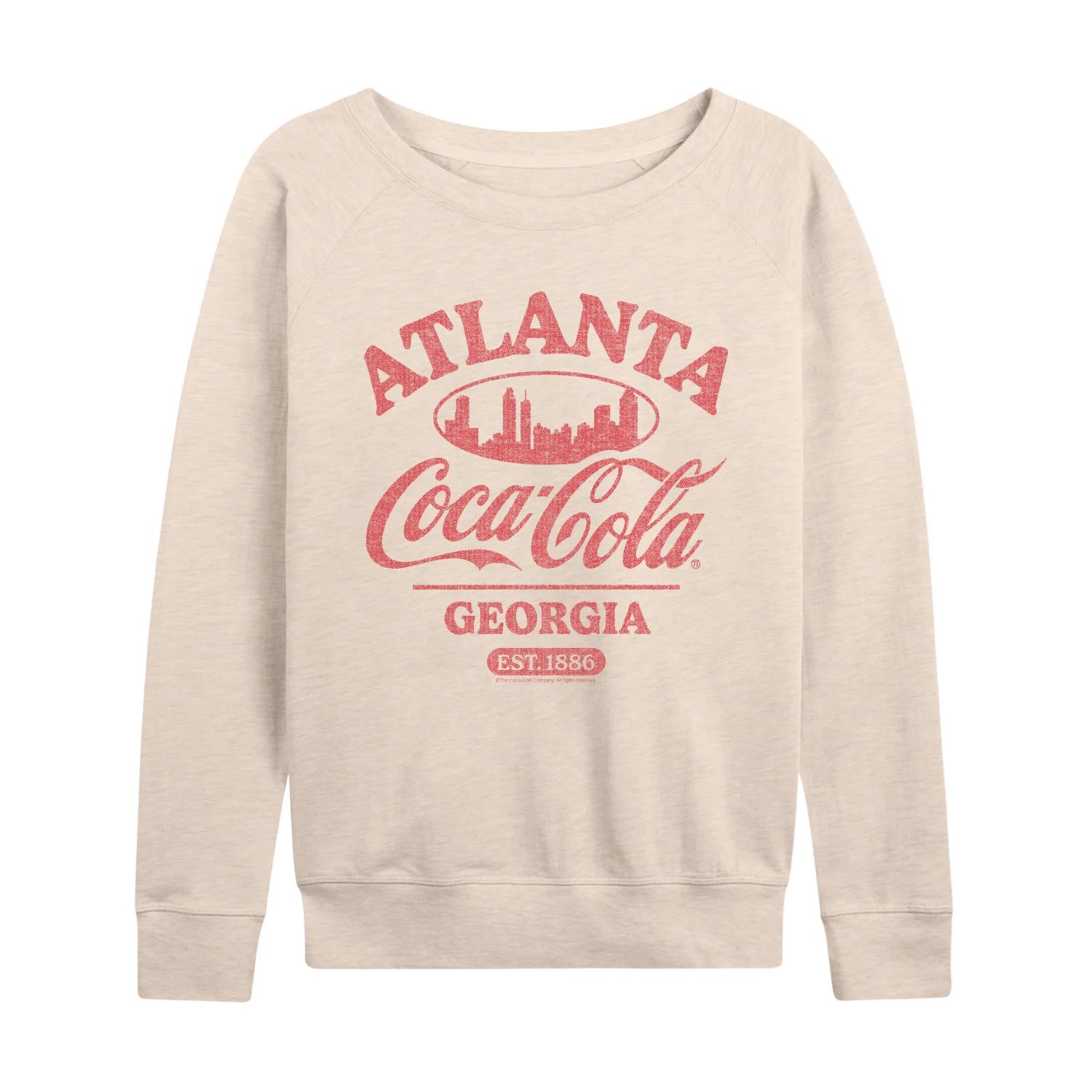 Coca-Cola - Atlanta - Women's French Terry Long Sleeve Pullover - Image 2