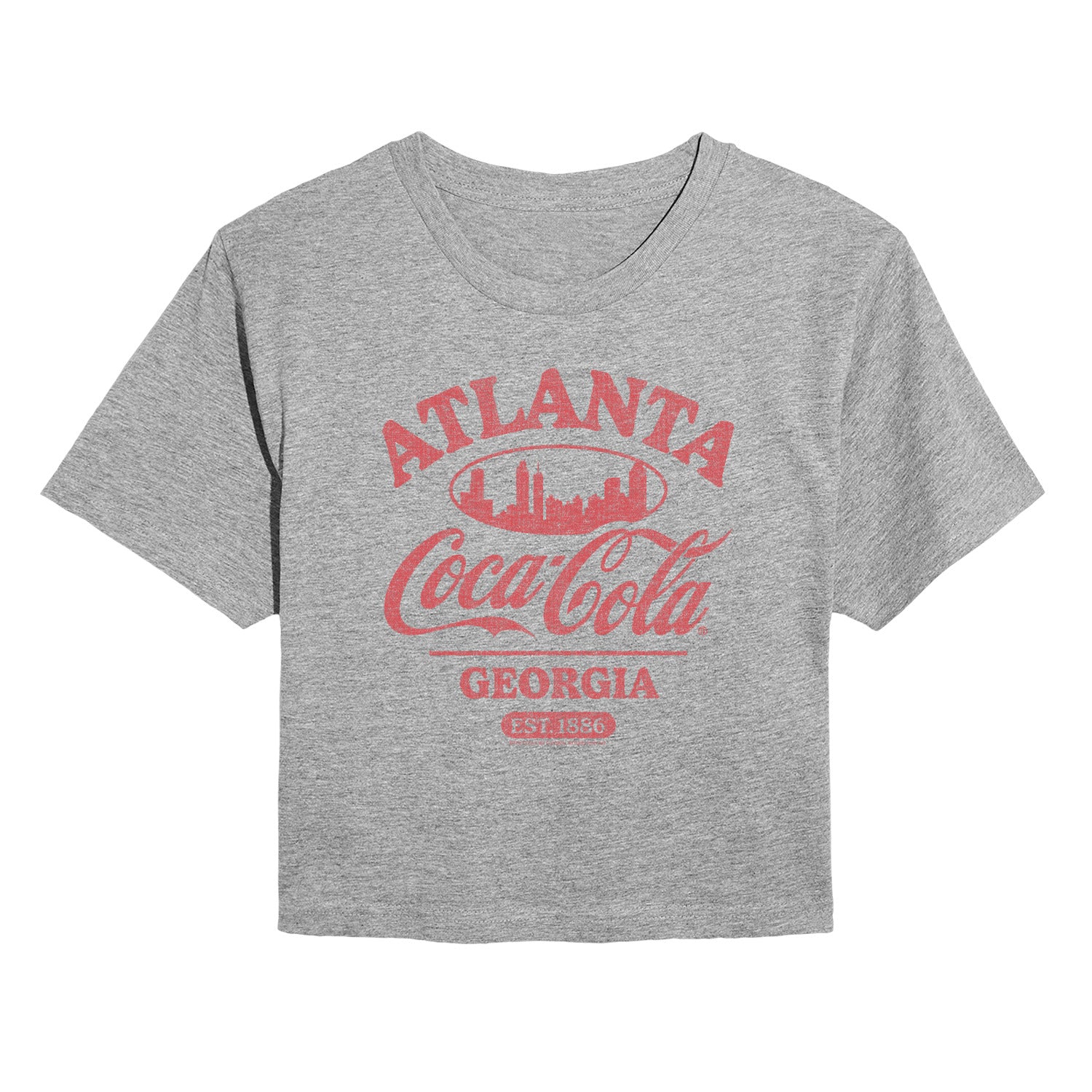 Coca-Cola - Atlanta - Juniors Cropped Graphic T-Shirt - Image 3