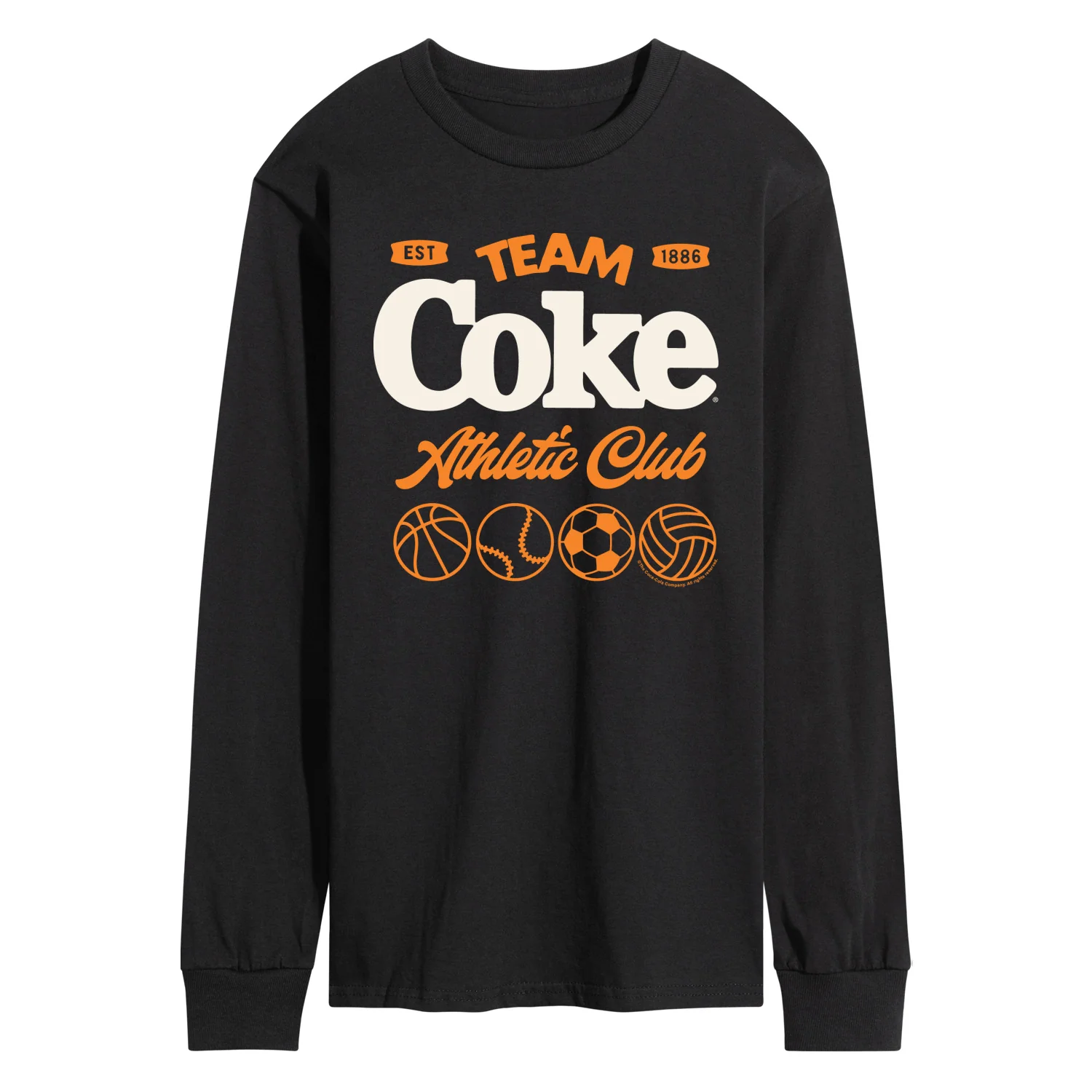 Coca-Cola - Team Coke Athletic Club - Men's Long Sleeve Graphic T-Shirt - Image 2