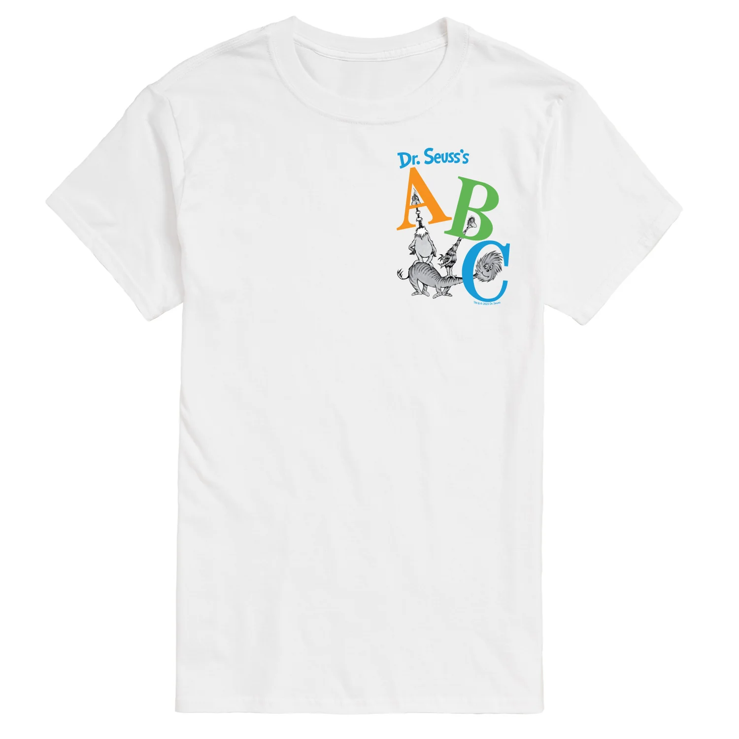 Dr. Seuss - ABC Book Cover - Men's Short Sleeve Graphic T-Shirt