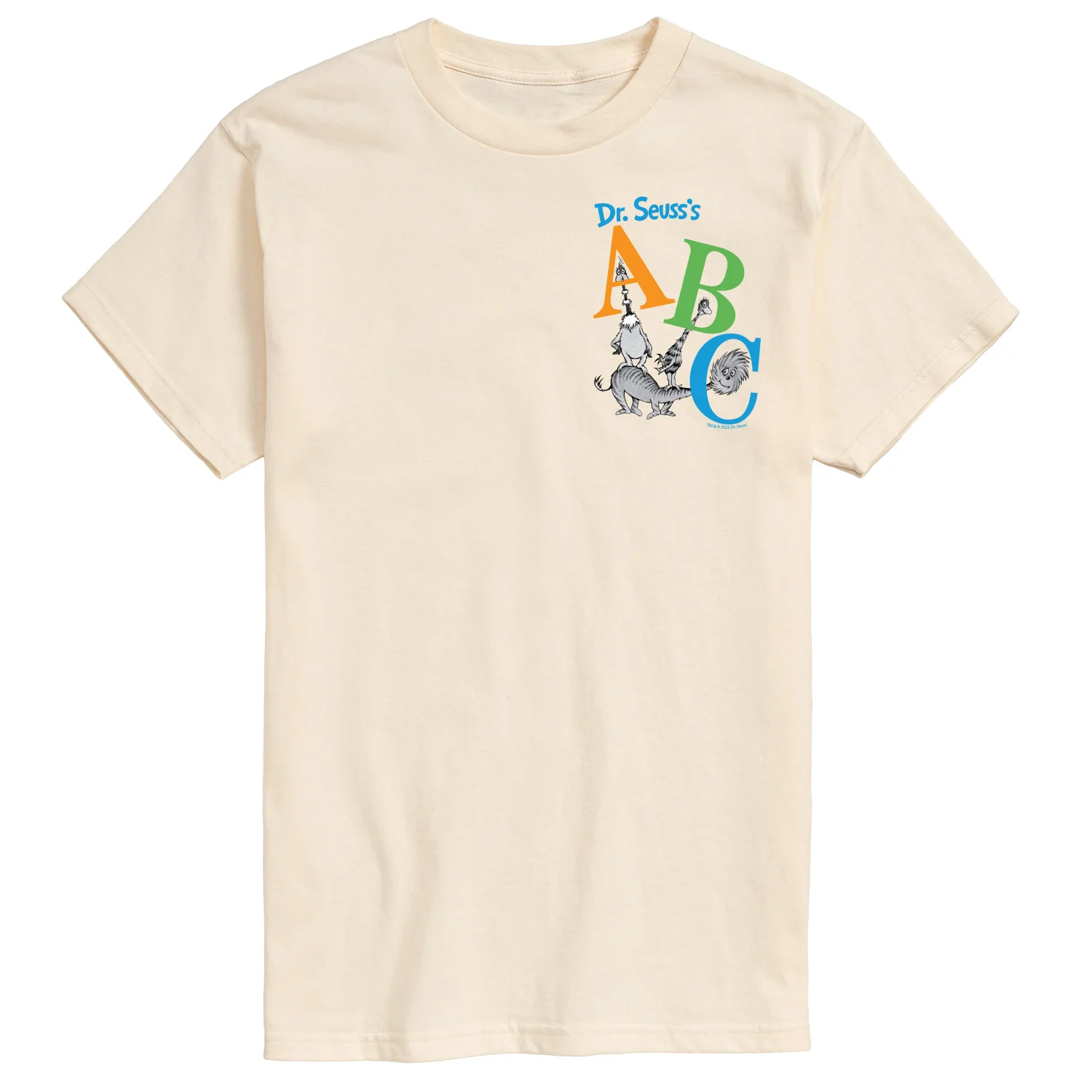 Dr. Seuss - ABC Book Cover - Men's Short Sleeve Graphic T-Shirt - Image 3