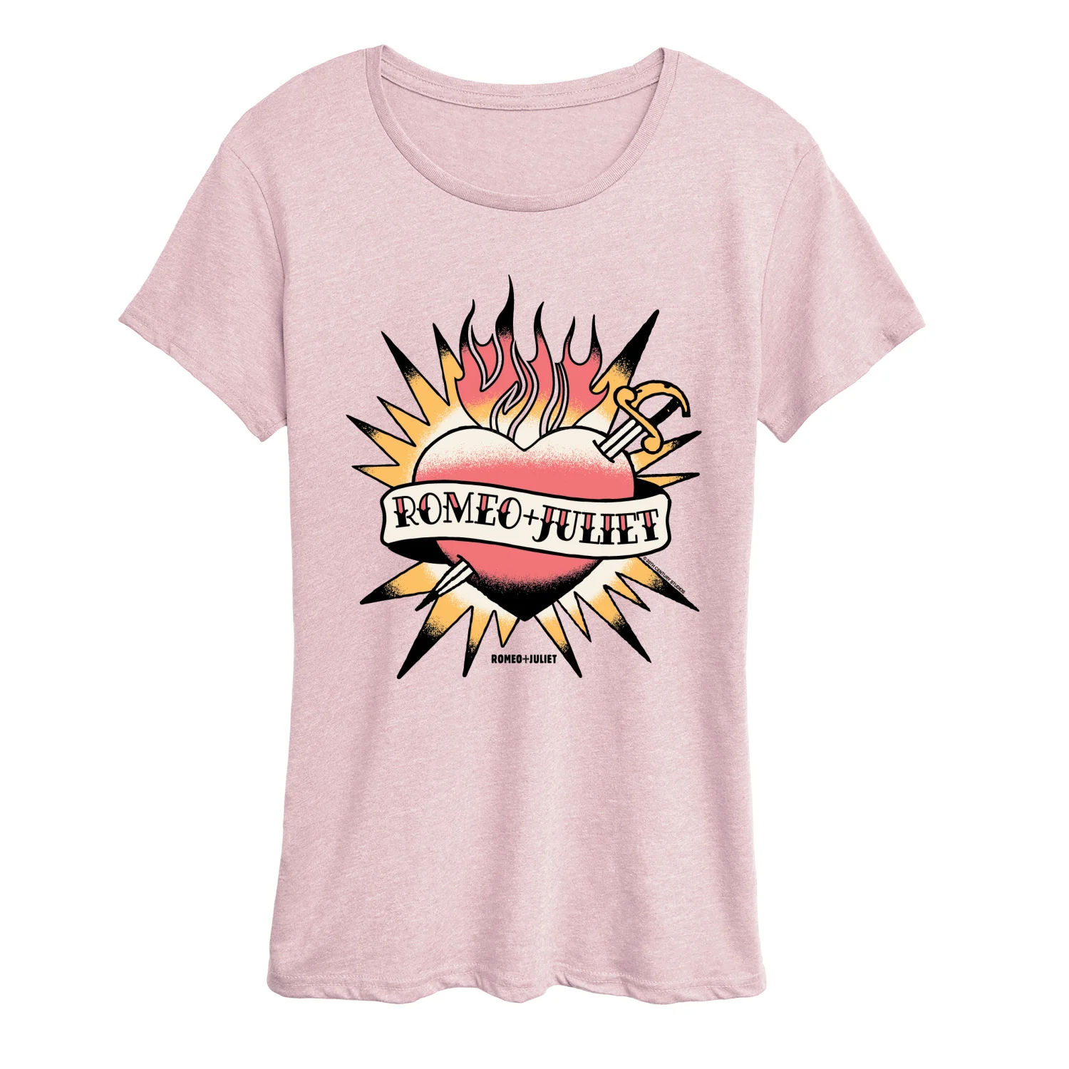William Shakespeare’s Romeo + Juliet - R+J Tattoo - Women's Short Sleeve Graphic T-Shirt - Image 2