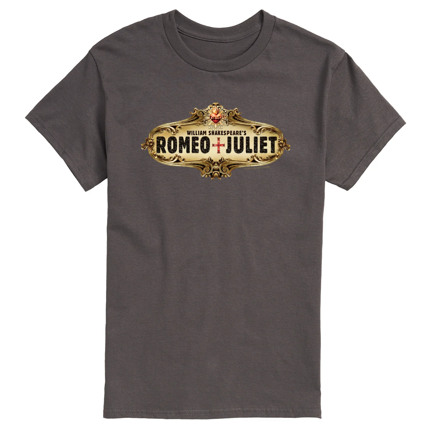 William Shakespeare’s Romeo + Juliet - Gold Logo - Men's Short Sleeve Graphic T-Shirt - Image 5